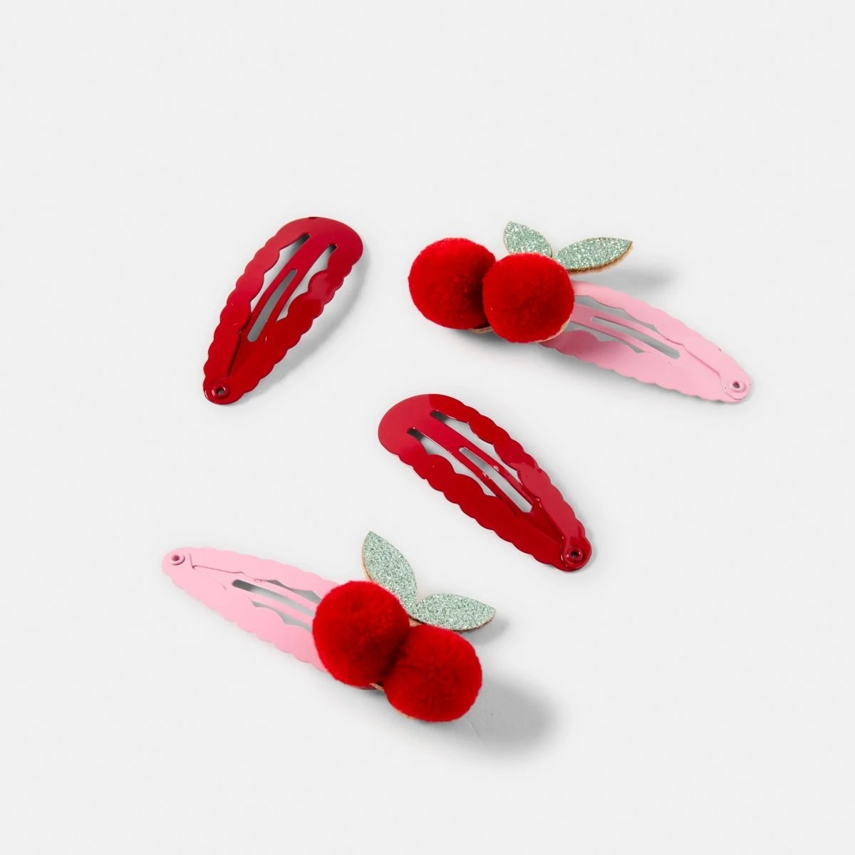 2 4 Pack Cherry Hair Clips, 2 of 5
