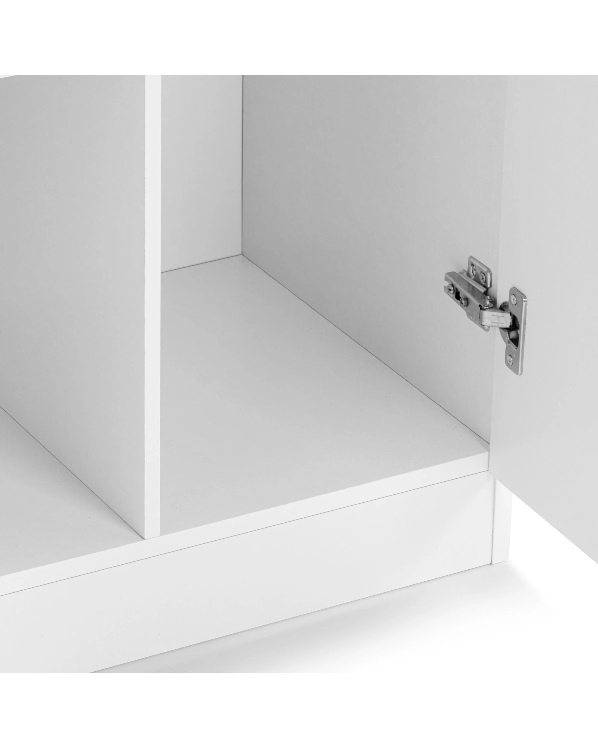 8 Kodu Ivy Broom Cupboard Pantry Storage Cabinet 2 Door 5 Tier Shelf Multipurpose - White, 8 of 9