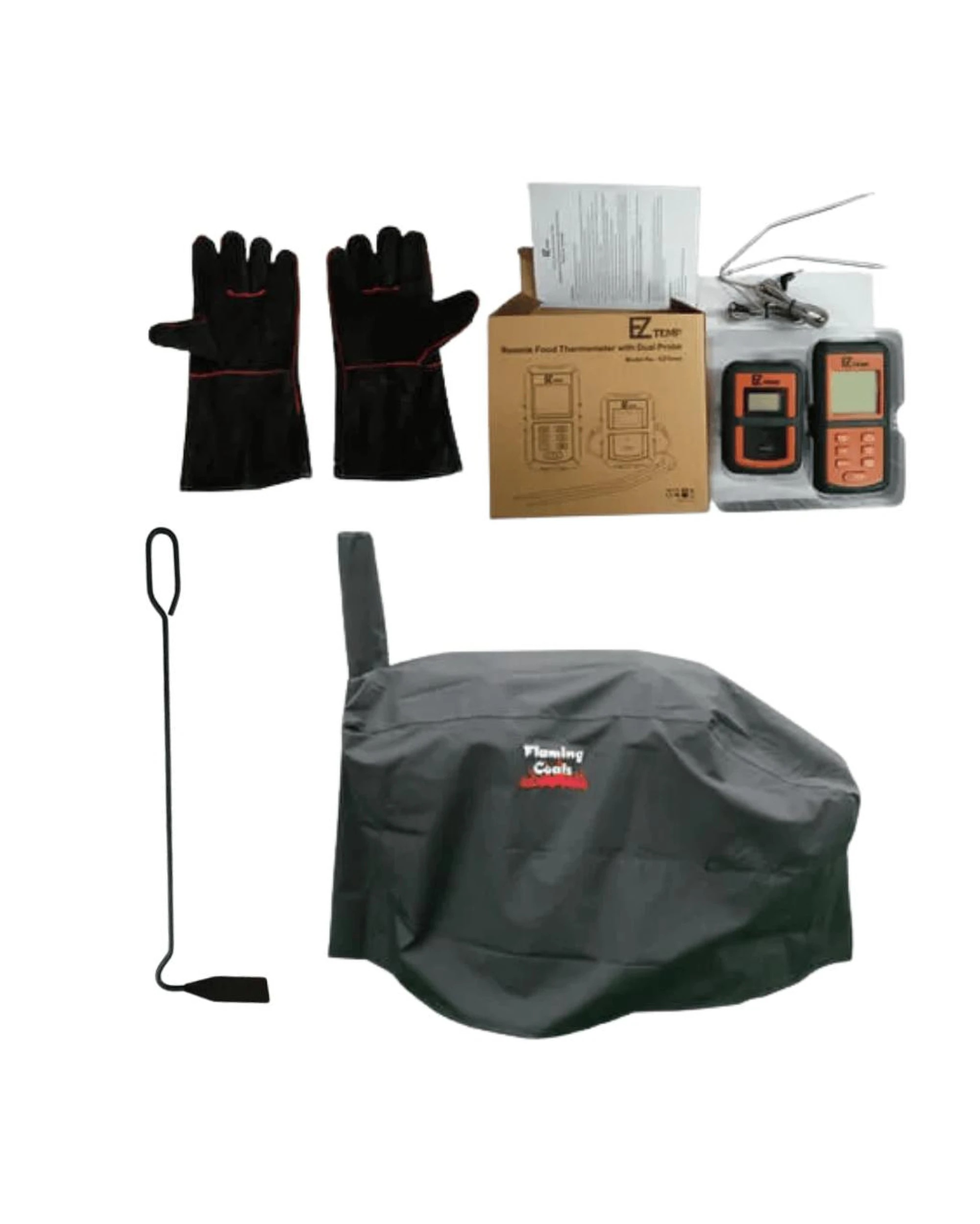 9 Flaming Coals Texas Offset Smoker Pack, 9 of 10