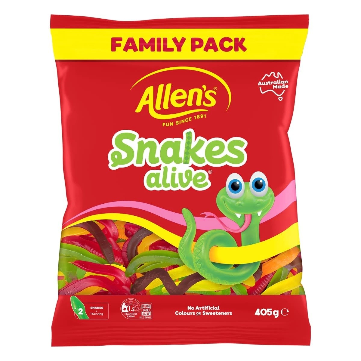 1 Allen's Snakes Alive 405g, 1 of 2