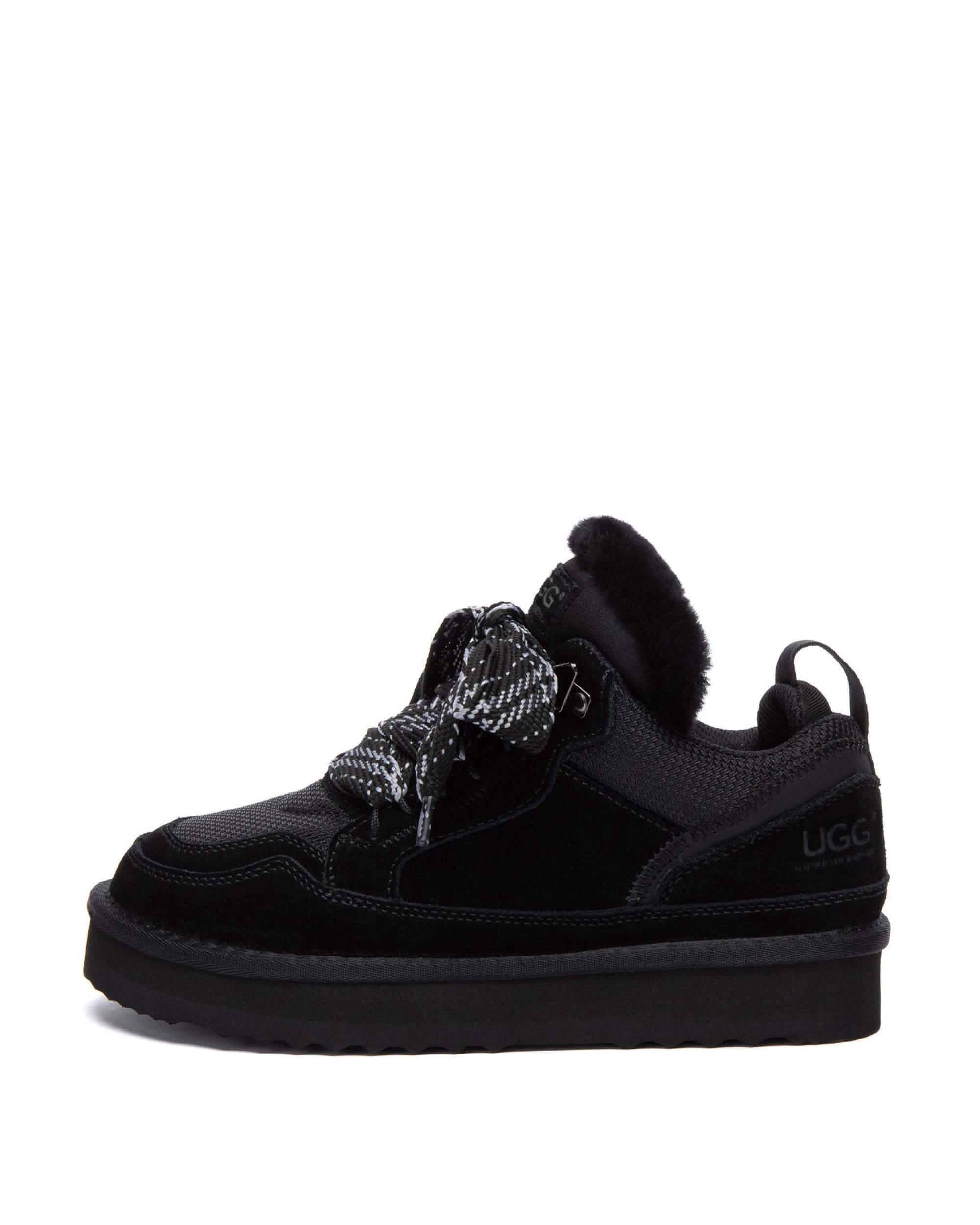 4 Australian Shepherd UGG Womens Parkyr Platform Sneakers BLACK, 4 of 5