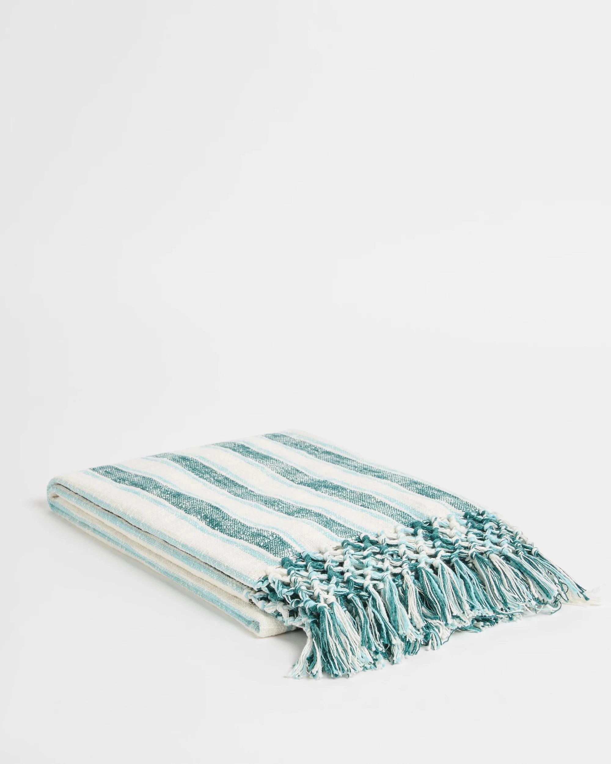 1 Target Anyston Stripe Throw - Queen Bed - Green, 1 of 3
