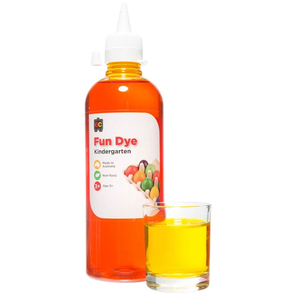 1 Educational Colours Kindergarten Liquid Fun Dye 500mL Yellow, 1 of 1
