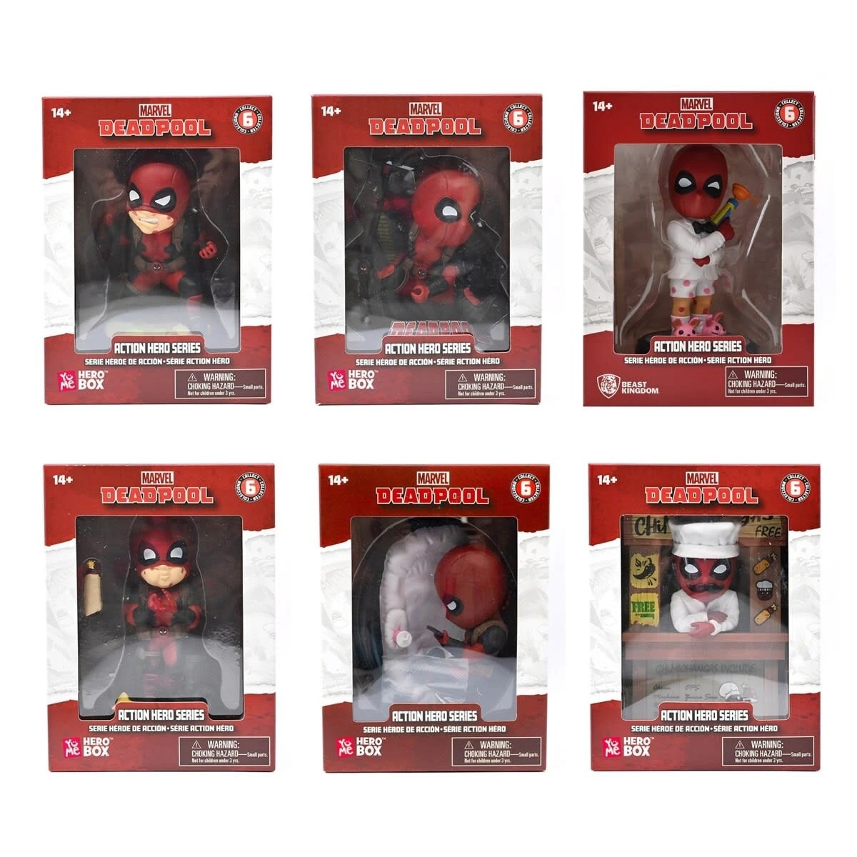1 YuMe HeroBox Marvel Deadpool Action Hero Series - Assorted, 1 of 9