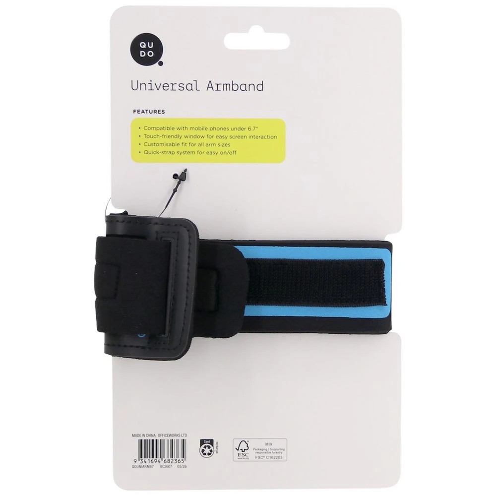 6 Qudo Mobile Phone Armband Black, 6 of 6