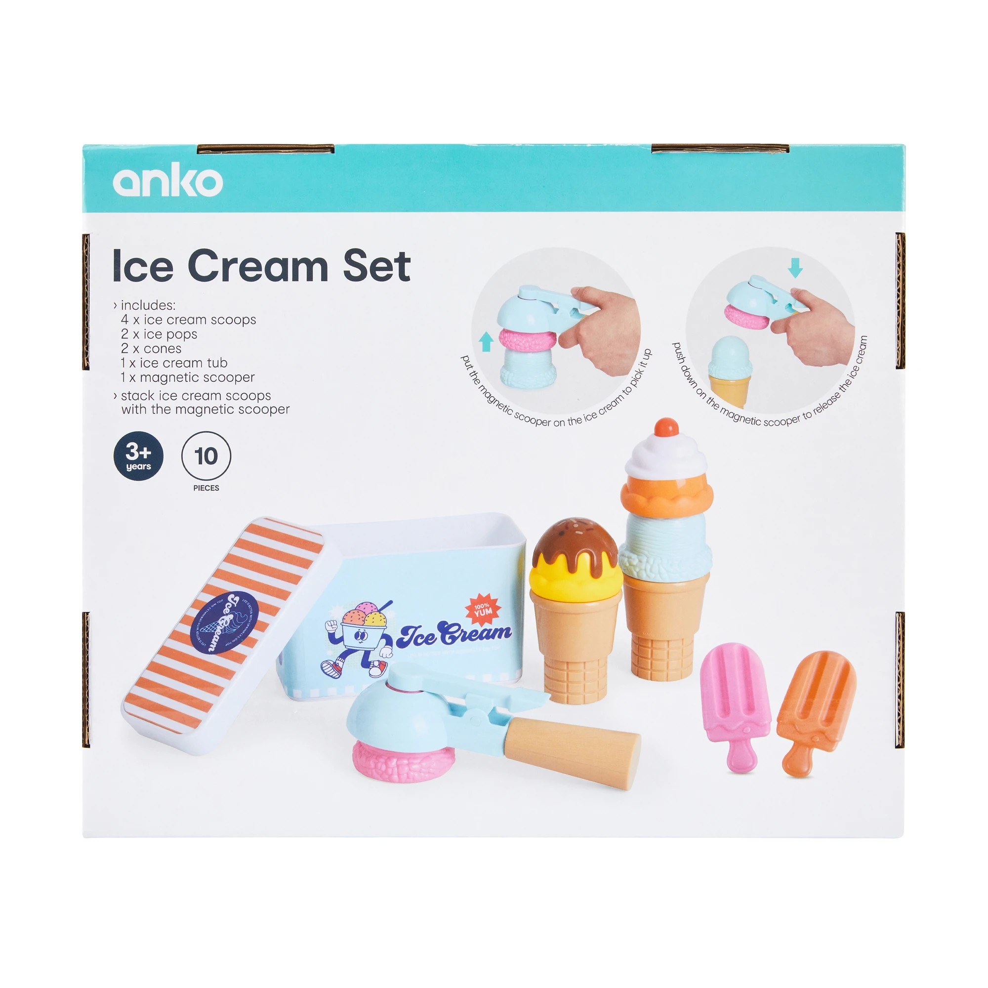 7 10 Piece Ice Cream Set, 7 of 7