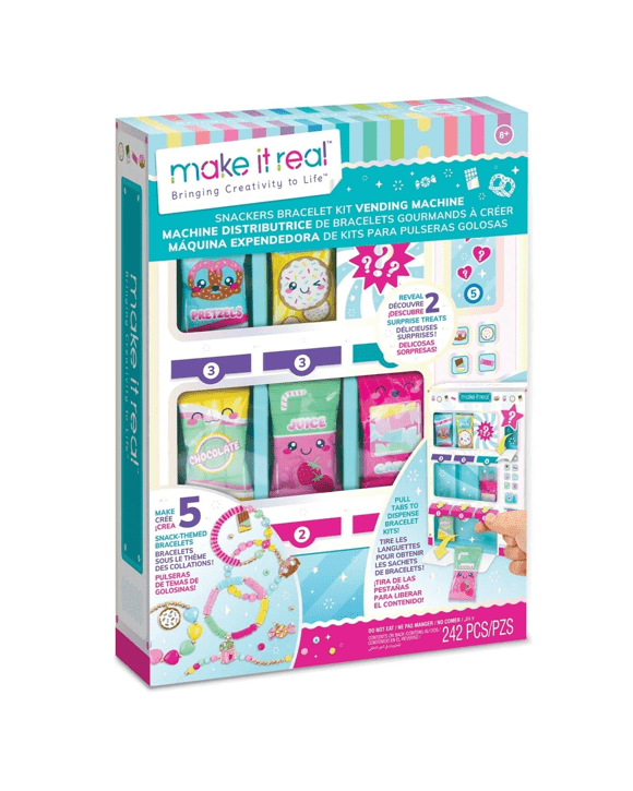 242 Piece Make It Real Snackers Bracelet Kit Vending Machine
