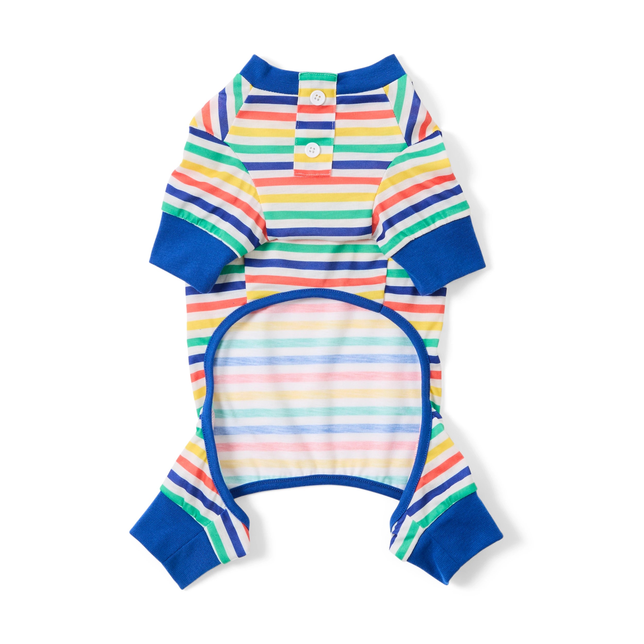 6 Pet Stripe Pyjamas - Extra Large, Blue, 6 of 9