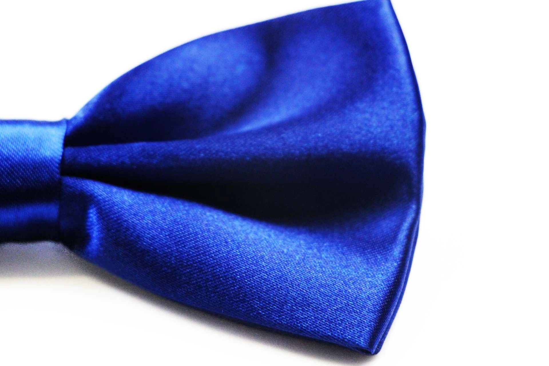 3 Zasel Mens Blue Solid Plain Colour Bow Tie - Blue, 3 of 8