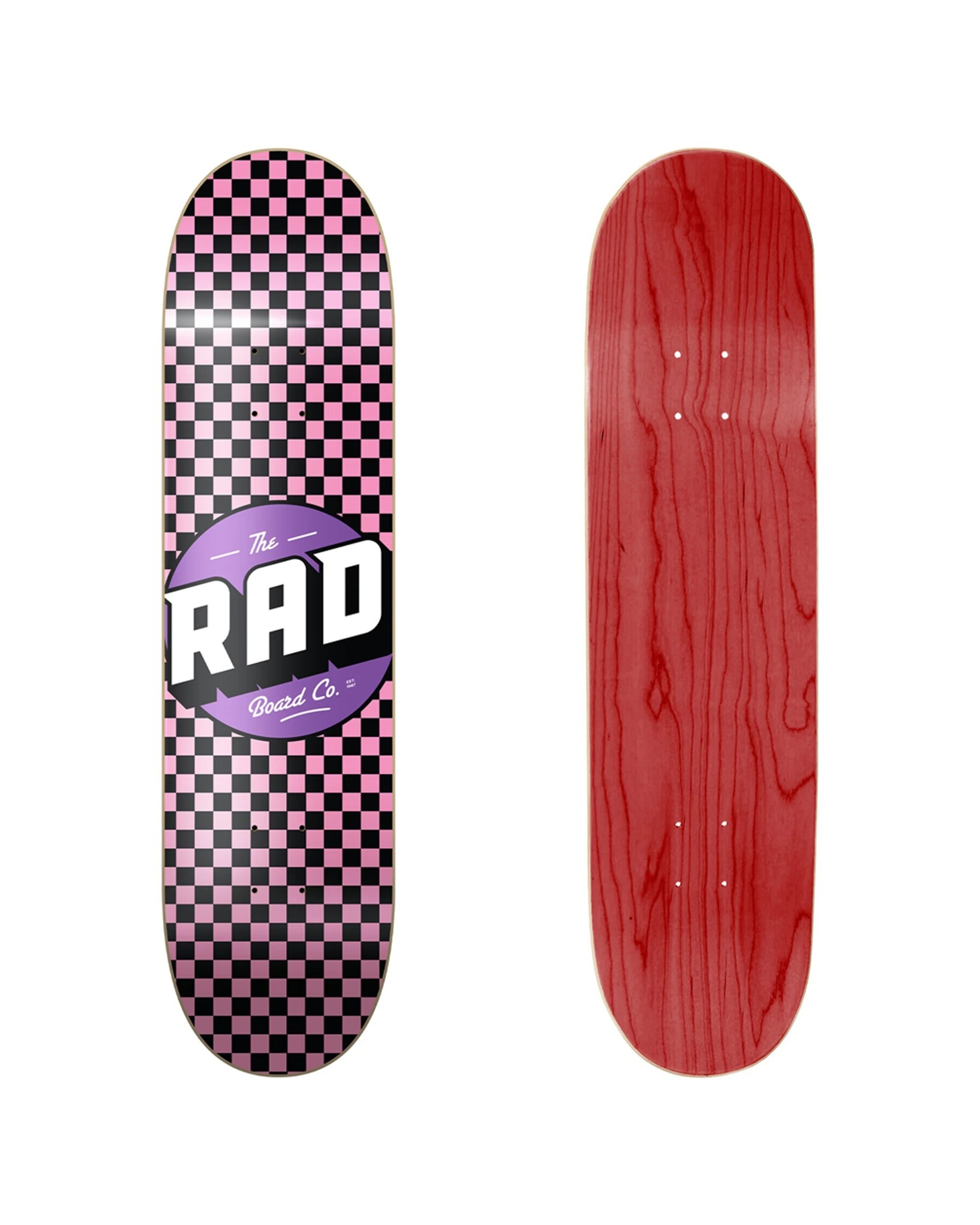 1 Rad Board Co Logo California Skateboard Deck Deck Width 7.75" - Multi, 1 of 1