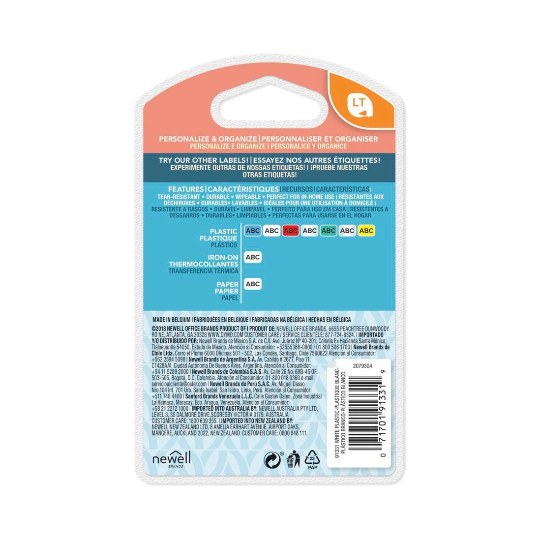 3 Dymo Letratag Plastic Tape, 3 of 8