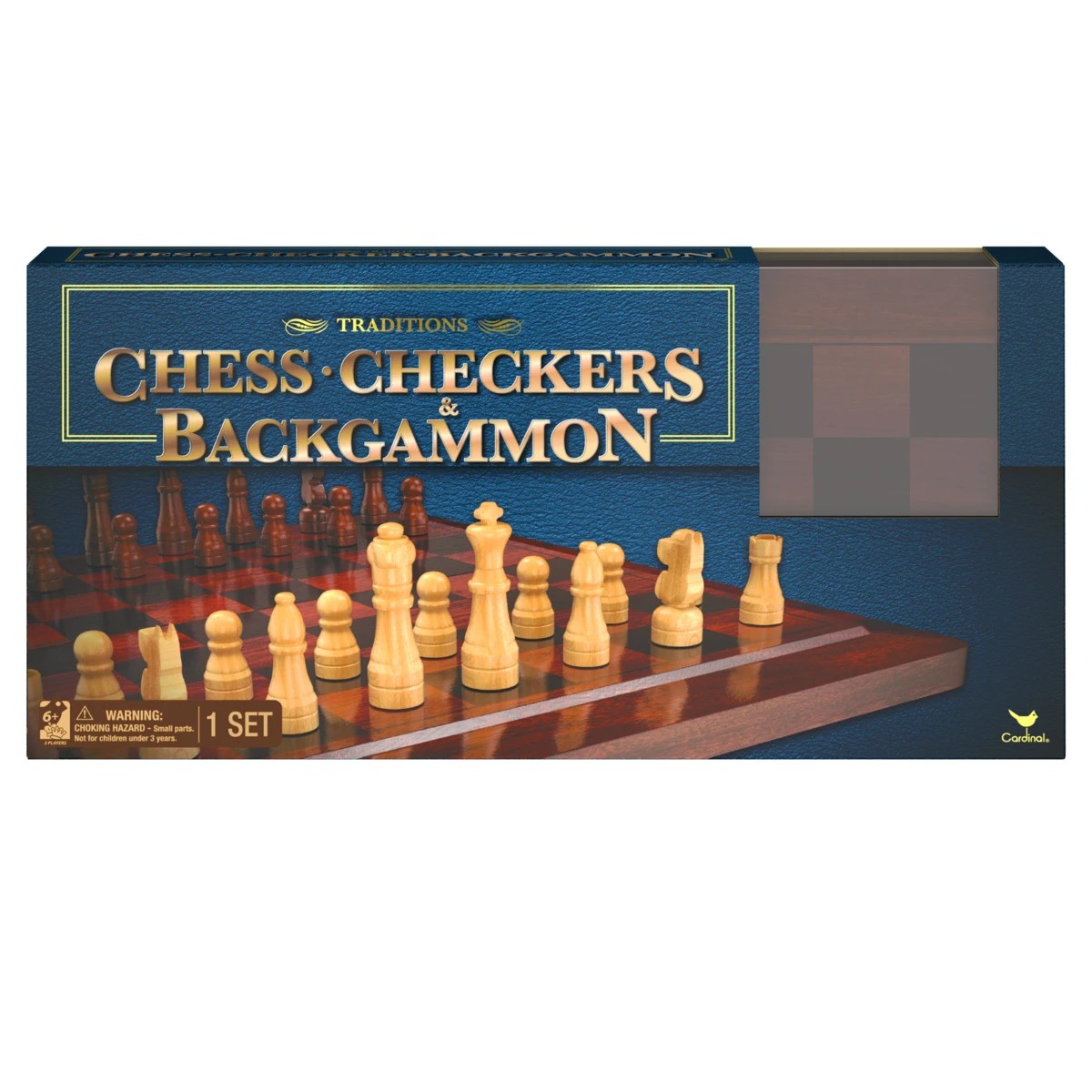 2 Traditions Chess, Checkers and Backgammon Game, 2 of 6