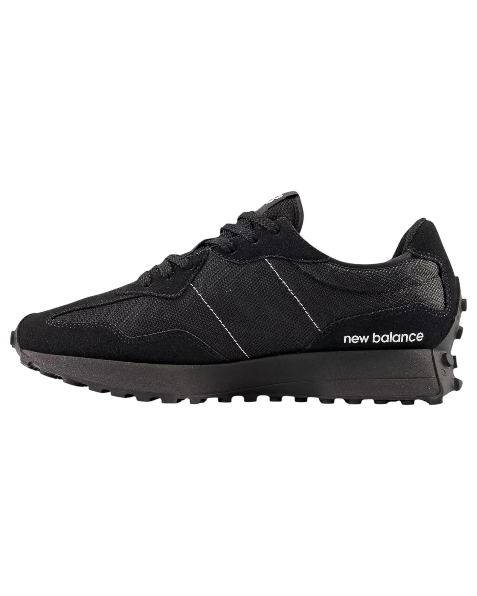 4 New Balance Mens 327 Black Athletic Shoes BLACK, 4 of 6