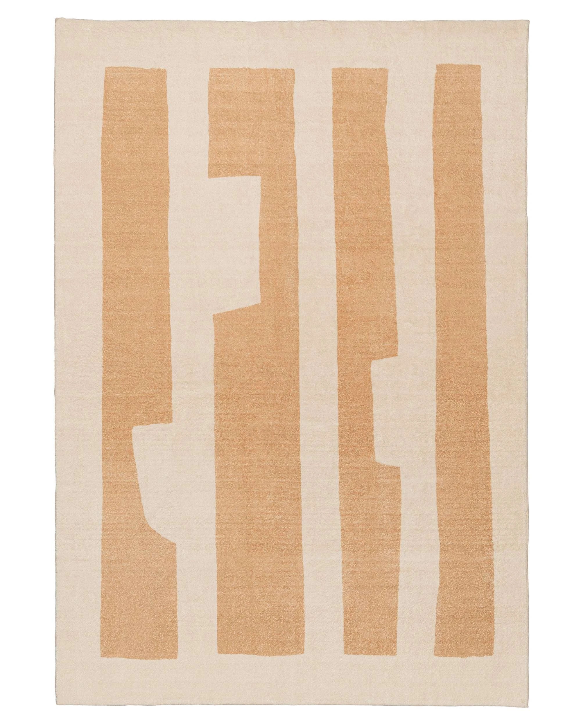 1 Loopsie Harlem Printed Washable Rug-400cm x 300cm - Beige, 1 of 8