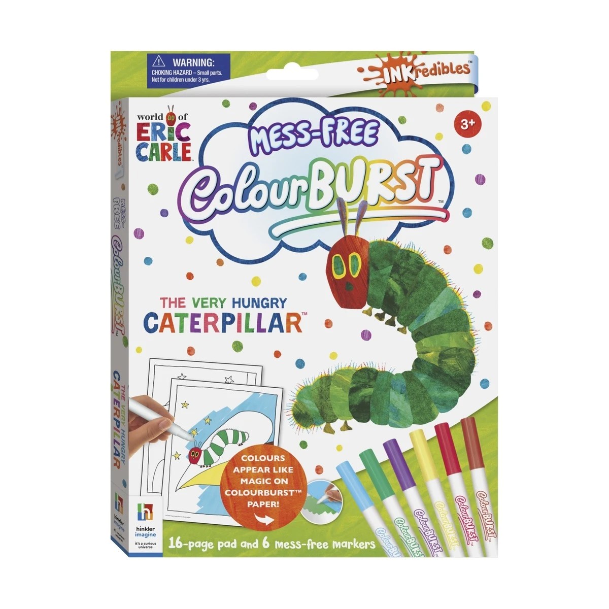 1 INKredibles ColourBurst The Very Hungry Caterpillar Mess-Free Activity Kit by Eric Carle - Book, 1 of 6