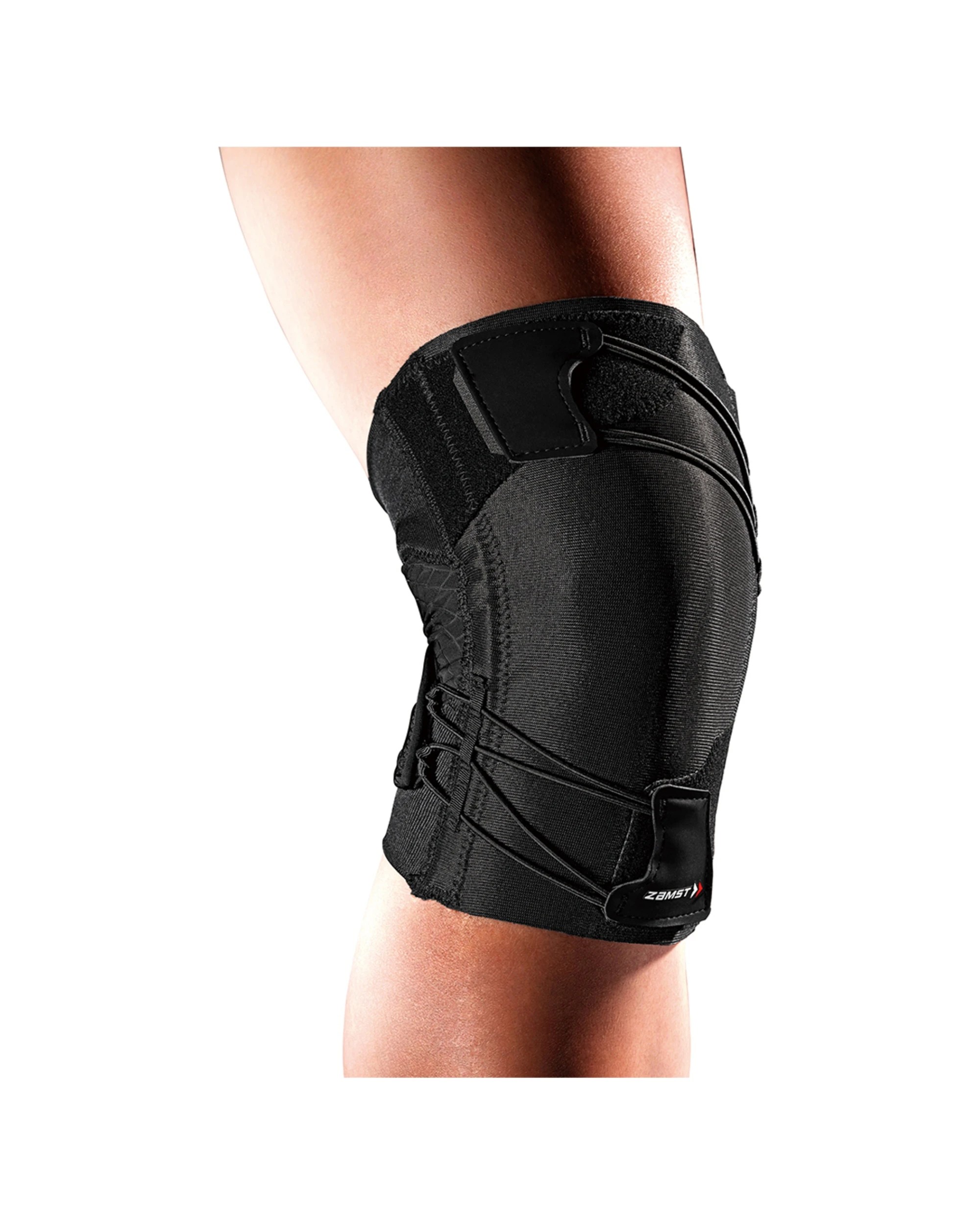 1 Zamst Right S Knee Support Brace Running Breathable Water-Repelling Adjustable - Black, 1 of 1