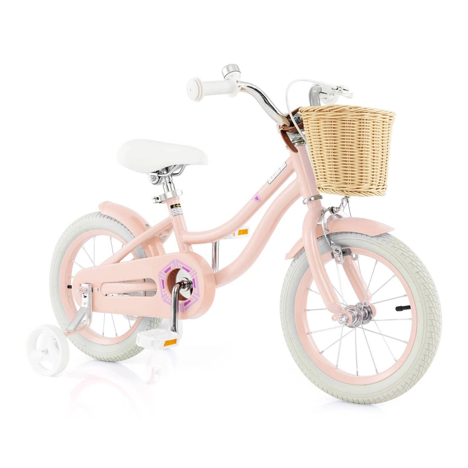 1 Costway 36cm Kids Bike w/Training Wheels Adjustable Children Bicycle, 1 of 2