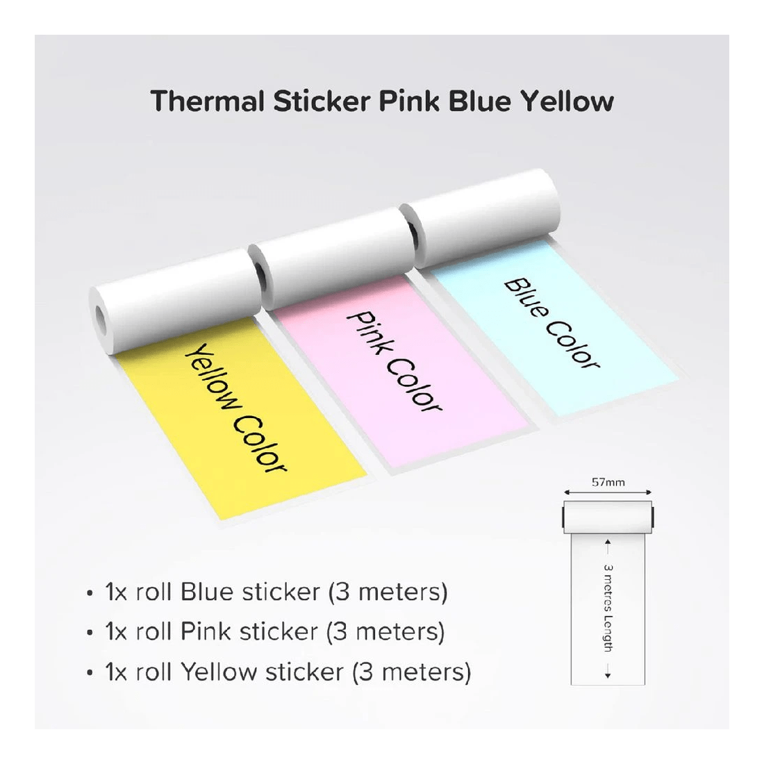 2 myFirst Thermal Sticker Pink Blue and Yellow, 2 of 2