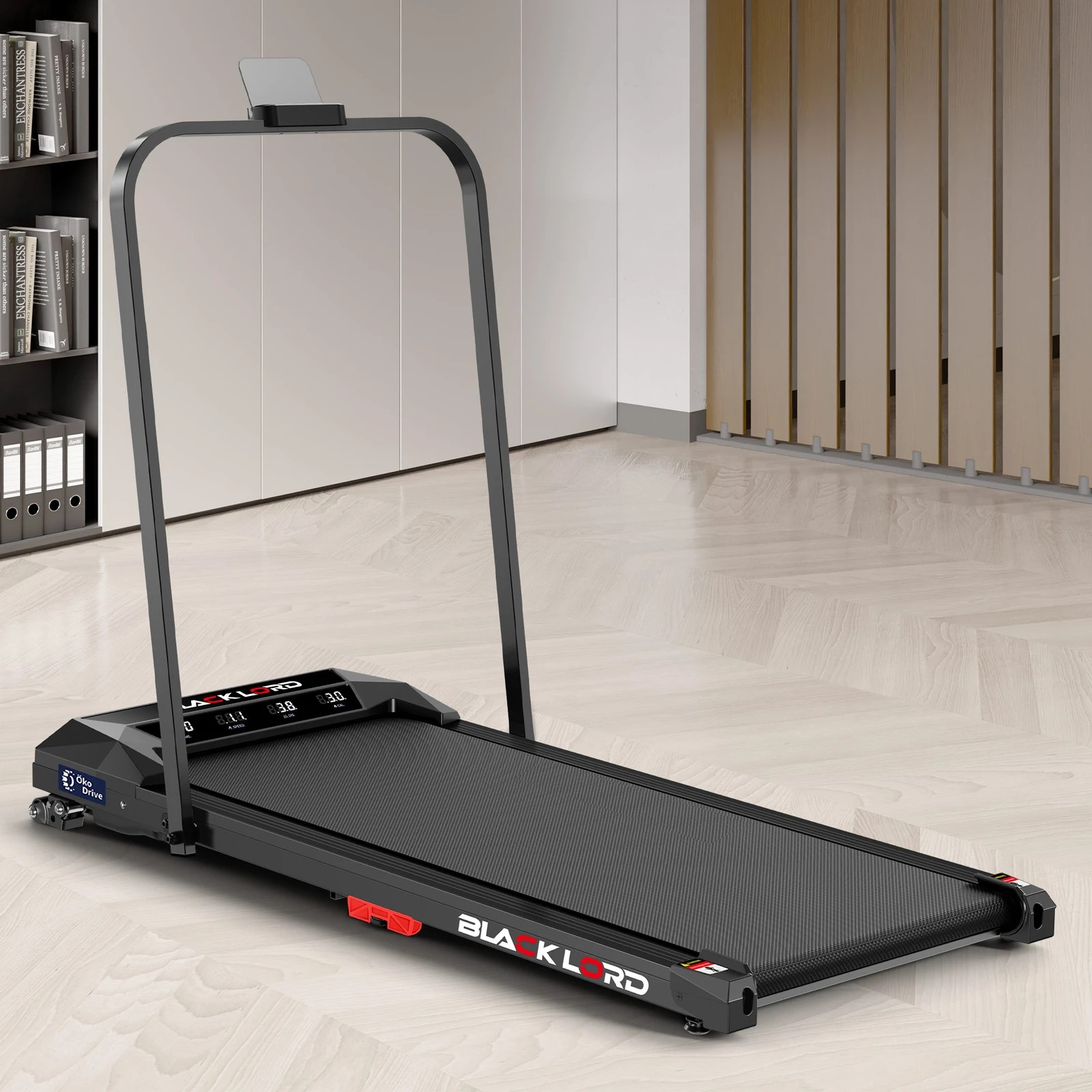 2 Black Lord Treadmill Electric Walking Pad Under Desk Home Incline Foldable - Black, 2 of 10