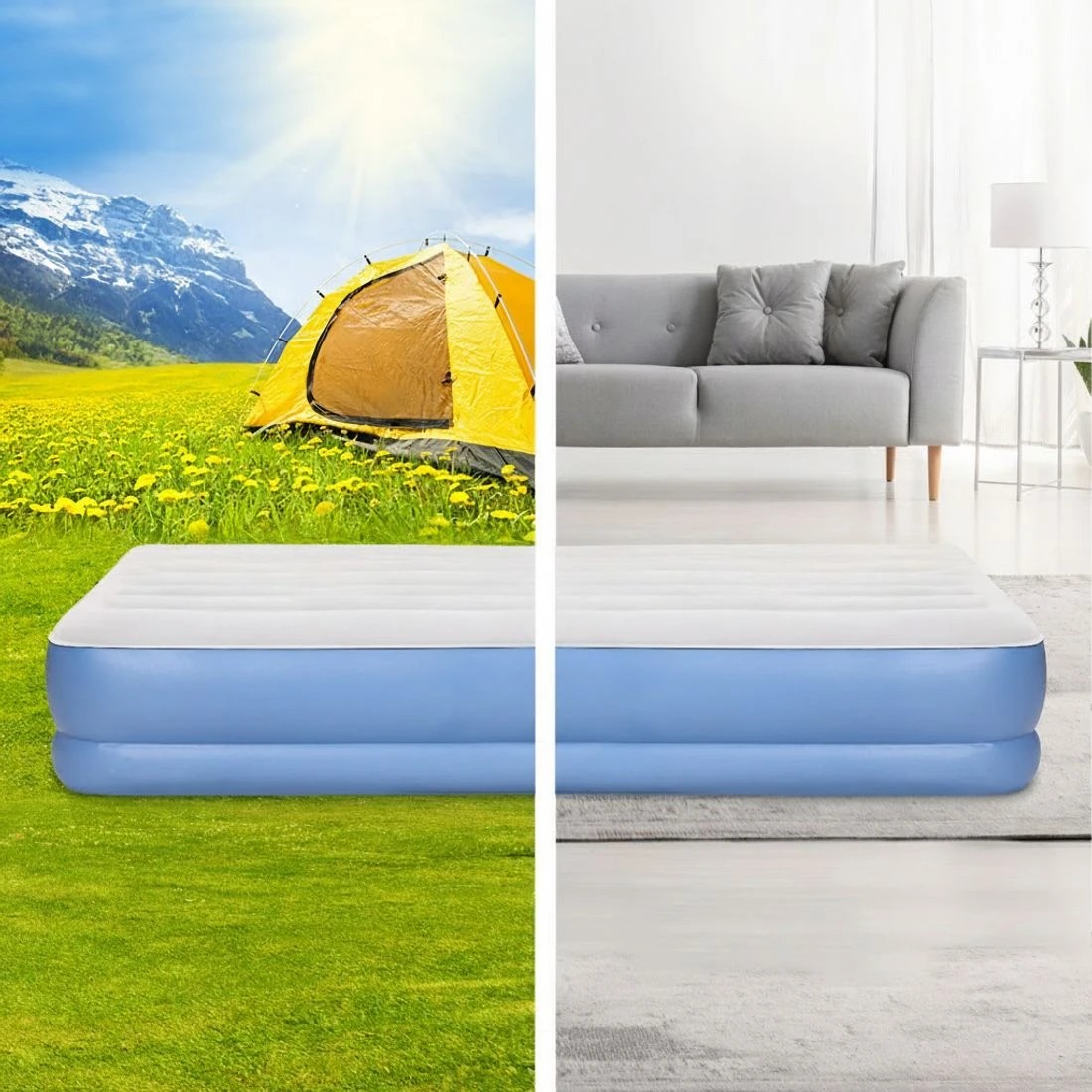 4 Weisshorn Air Mattress Queen Inflatable Bed 41cm Air bed - Queen Bed - Multi, 4 of 7