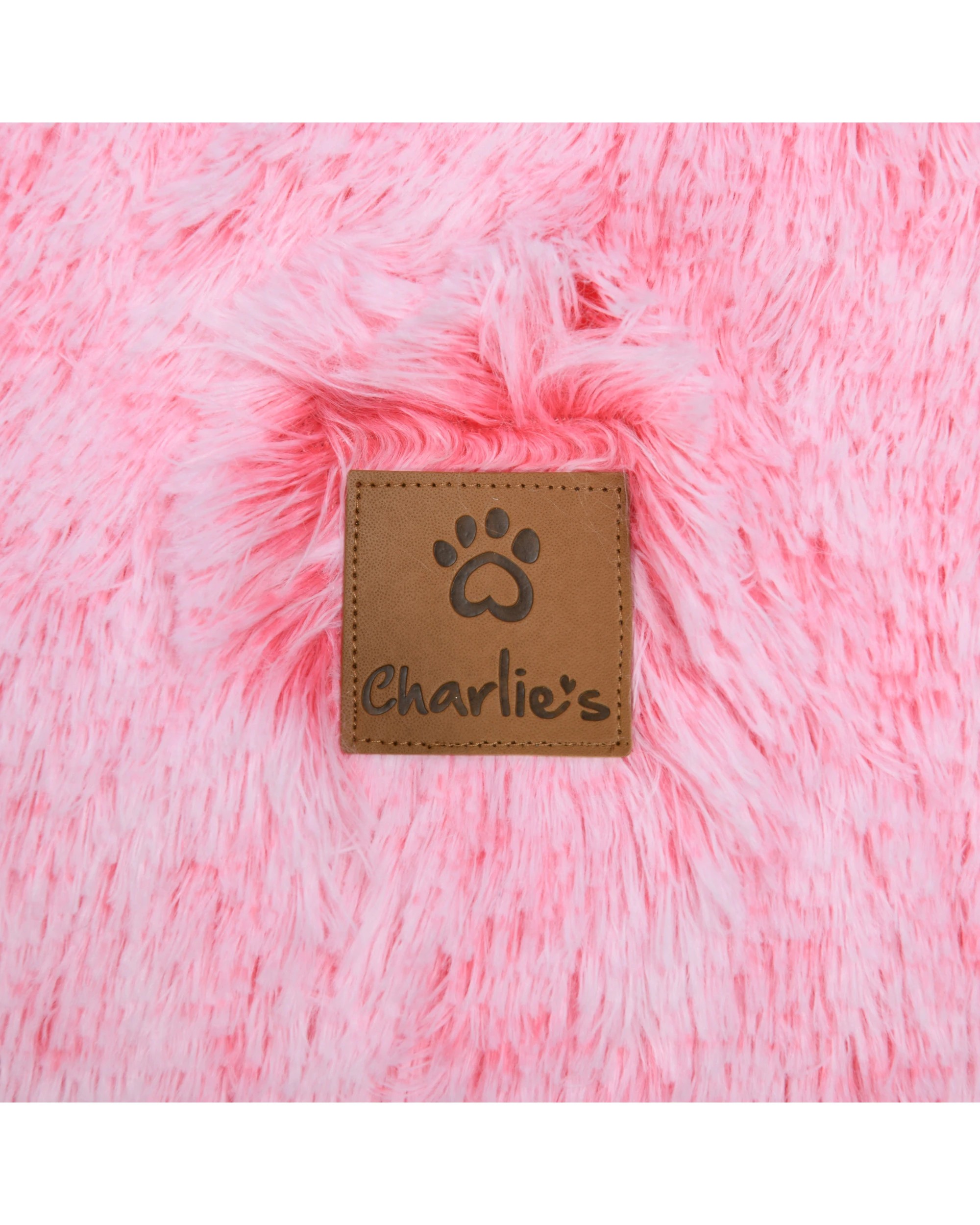 8 Charlie's Shaggy Faux Fur Bolster Sofa Protector Calming Dog Bed Large - Ombre Pink, 8 of 8