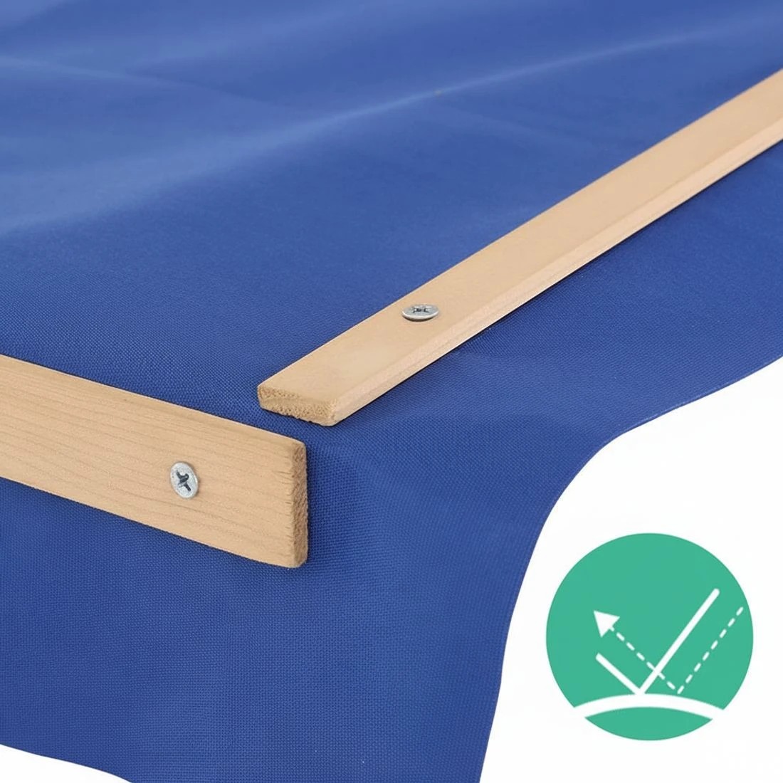 8 Keezi Kids Sandpit Wooden Sandbox Sand Pit with Canopy Bench Seat Toys 101cm - Brown, 8 of 10