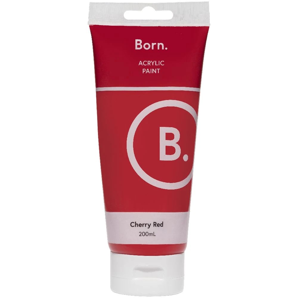 2 Born Acrylic Paint 200mL Cherry Red, 2 of 3