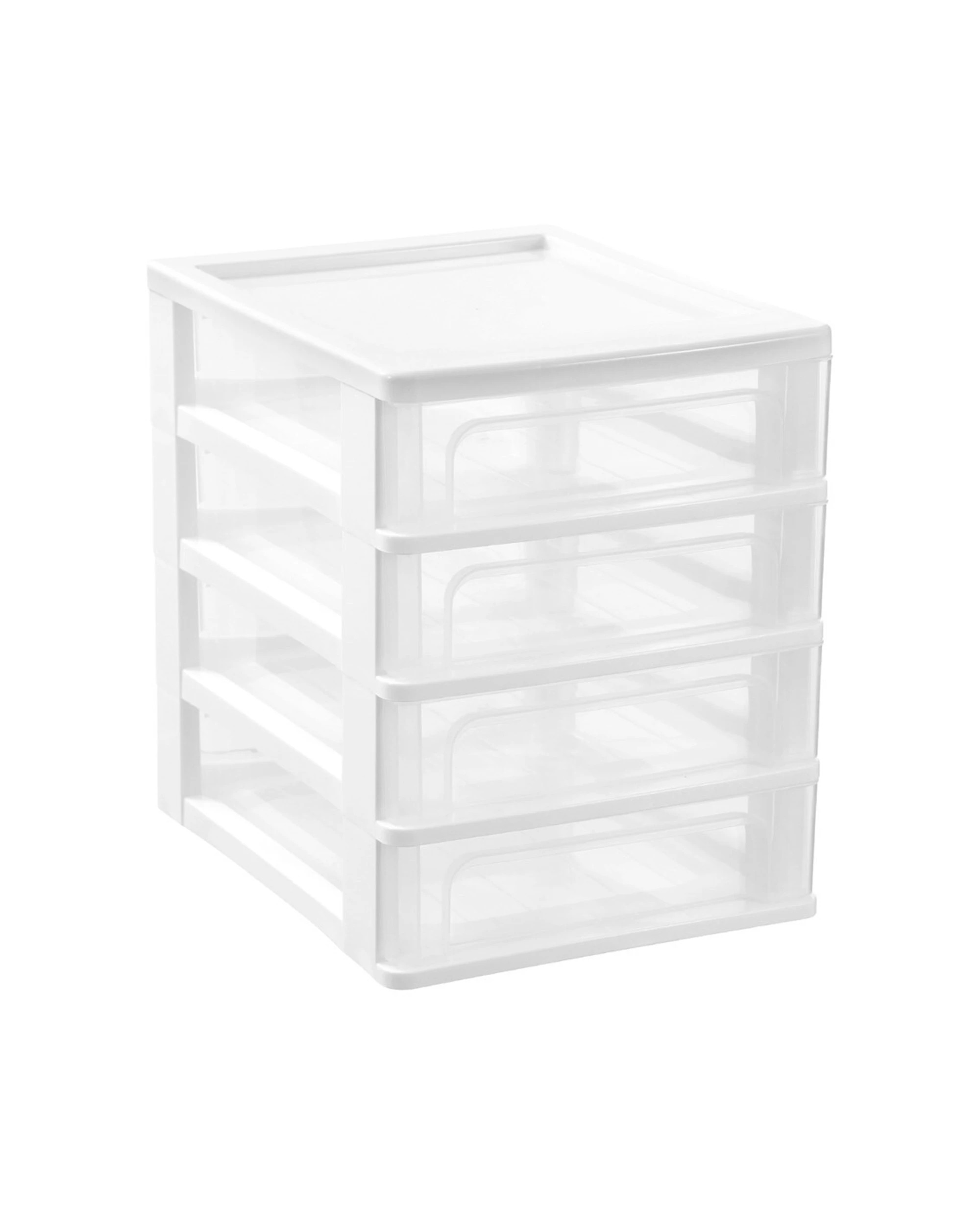 5 Boxsweden A4 Desktop 4-drawer Unit 33.5x26cm Storage Organiser Bpa-safe Plastic
 - White, 5 of 9