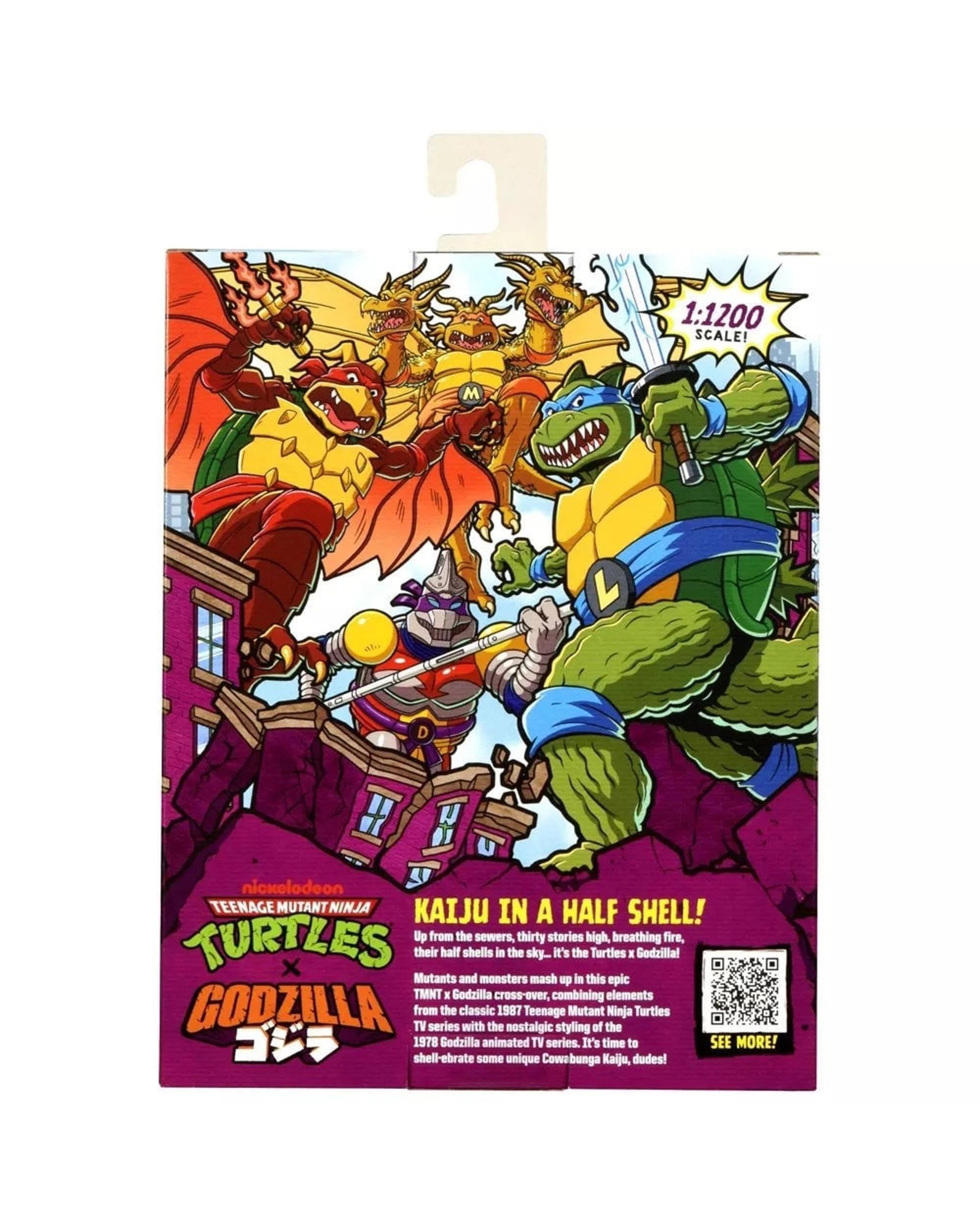 7 Teenage Mutant Ninja Turtles X Godzilla Mikey X King Ghidorah Action Figure, 7 of 7