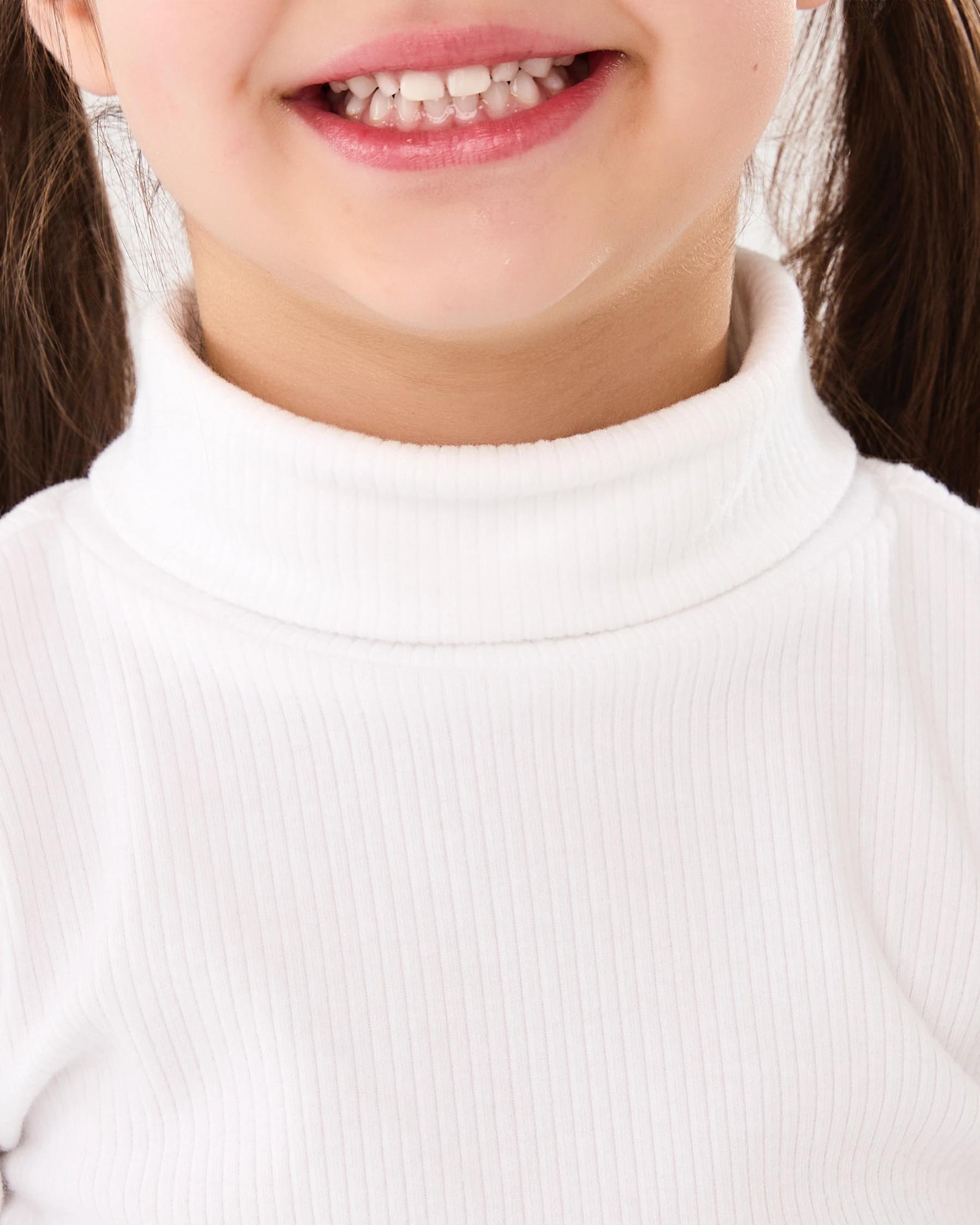 4 Long Sleeve Skivvy Top White, 4 of 7