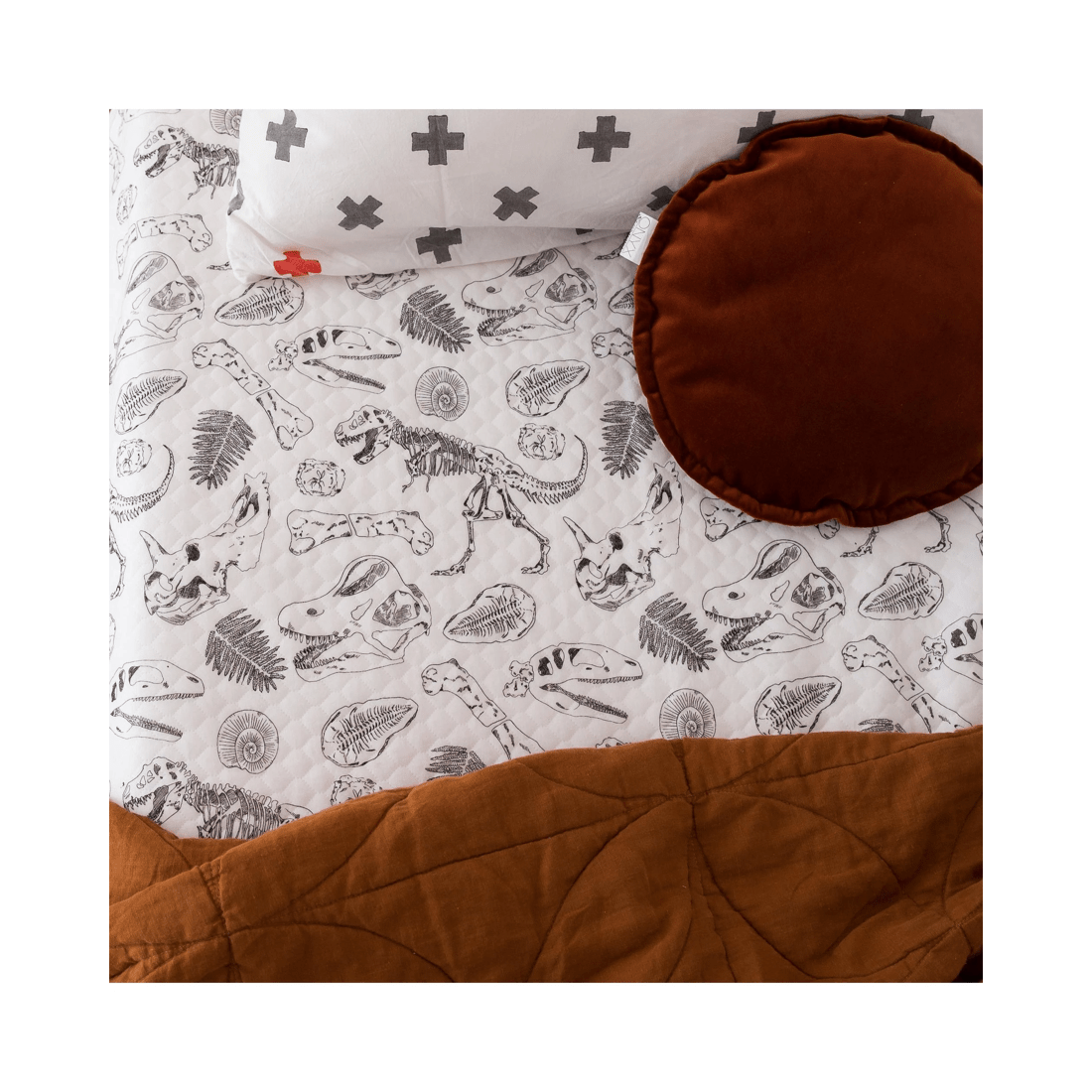 1 The Midnight Gang Jurassic Bed Wetting Mat - King Single with wings - Multi, 1 of 4