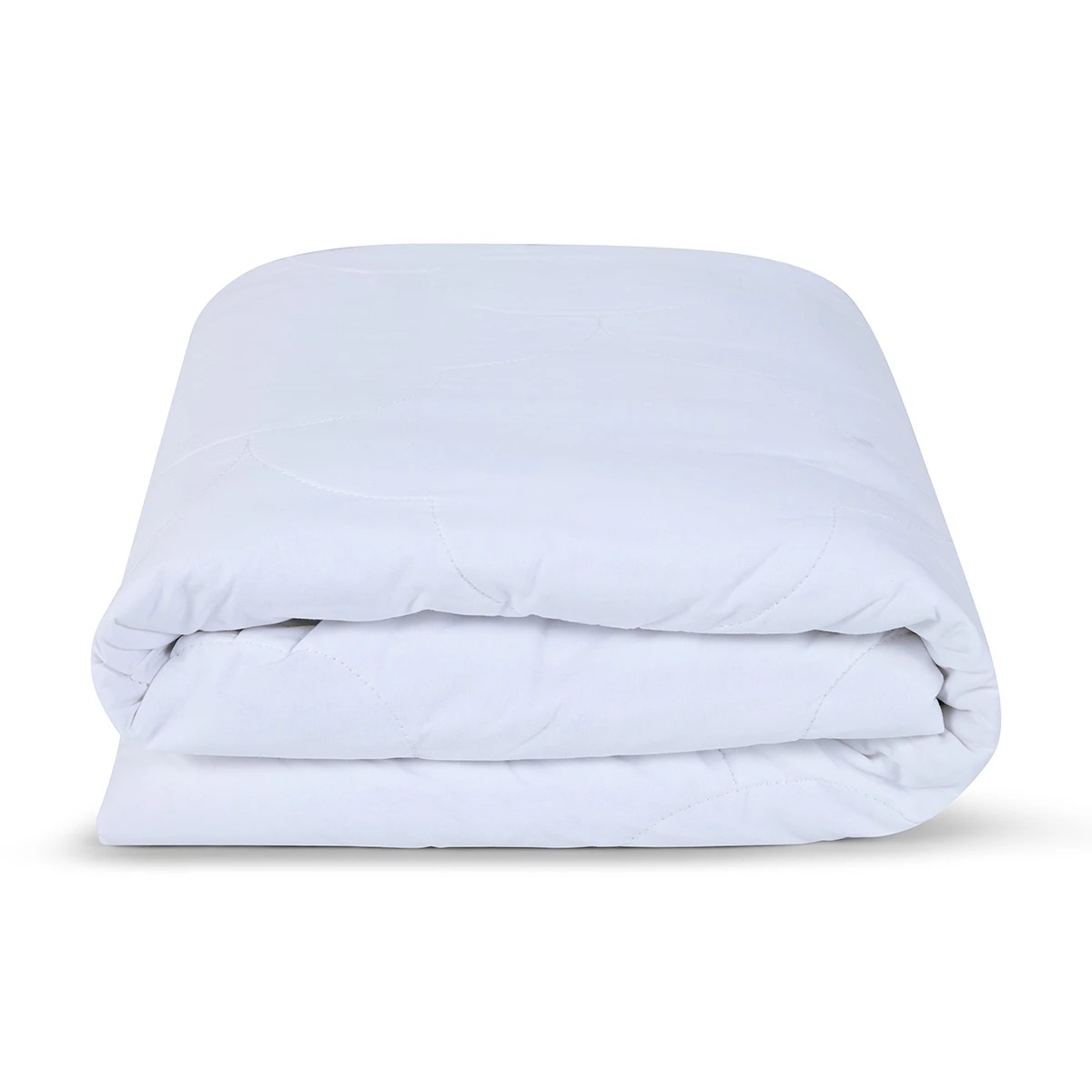 2 Cotton Filled Fitted Mattress Protector - King Bed, White, 2 of 5