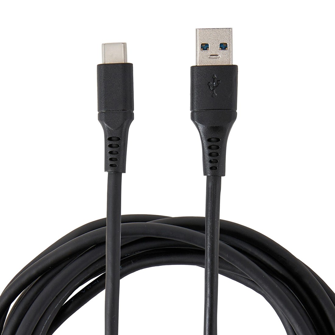 1 USB-A to USB-C Cable - 3m, Black, 1 of 4