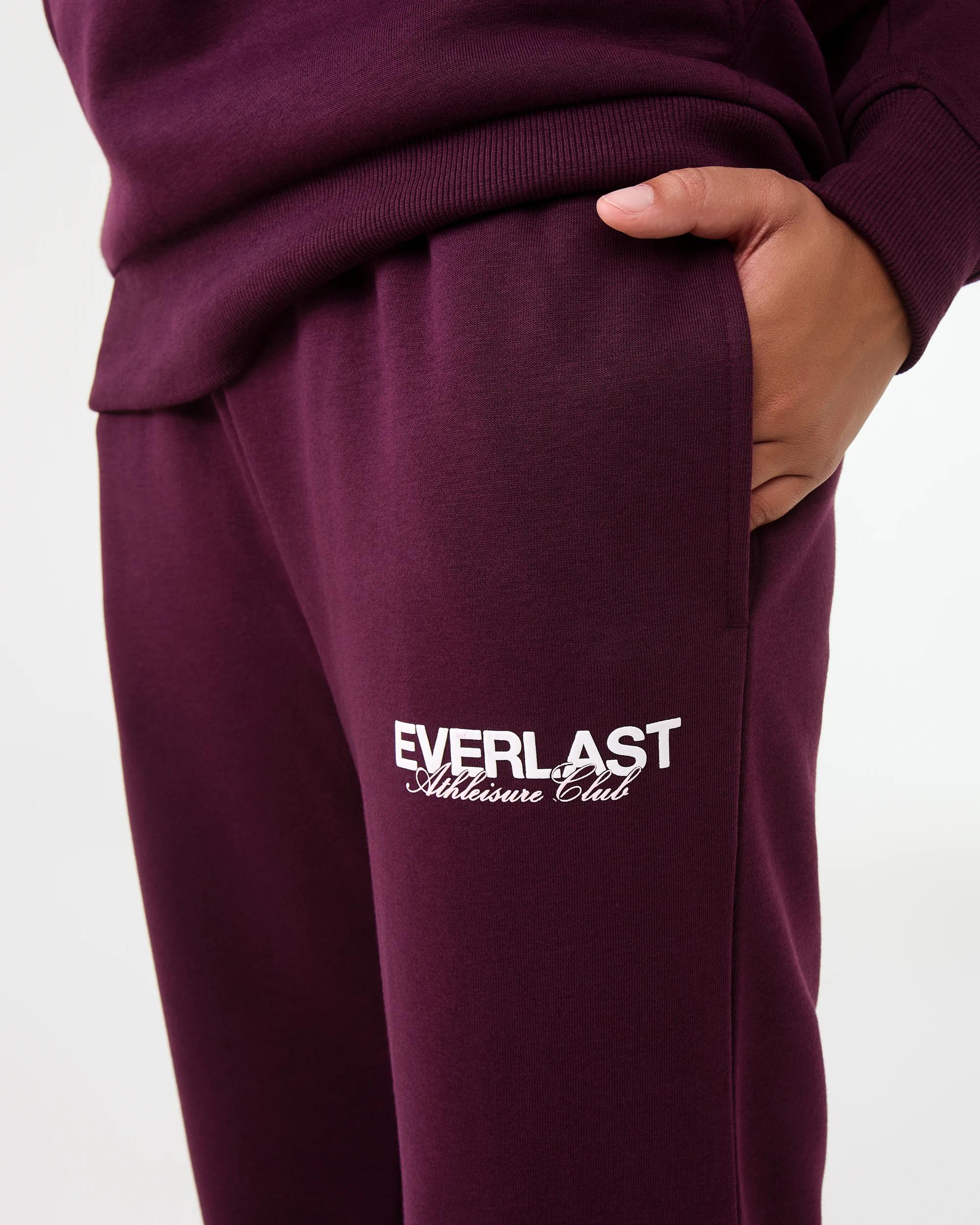 6 Everlast Womens Street Trackpants Deep Plum, 6 of 7