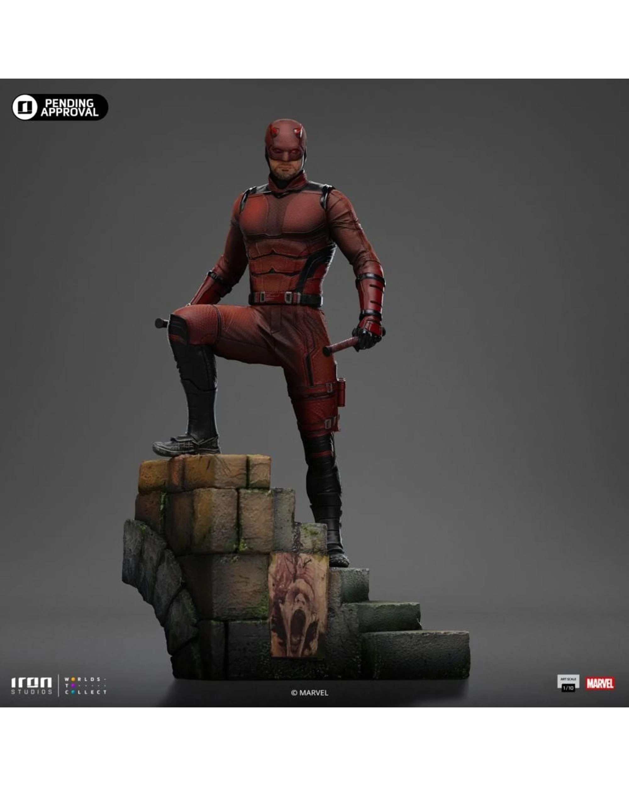 3 Marvel Comics Daredevil 1:10 Statue, 3 of 10