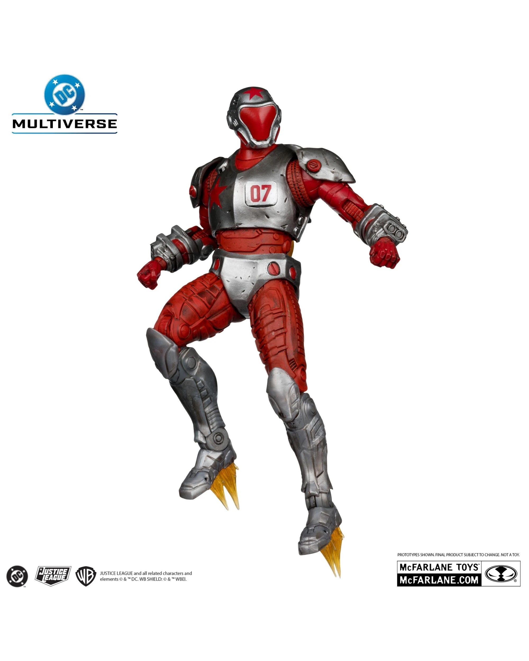 3 DC Multiverse Red Rocket Brigade Justice League Generation Lost 7 inch Action Figure, 3 of 9