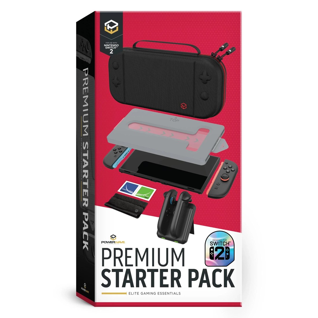 1 Powerwave Premium Starter Pack - Nintendo Switch 2 - Black, 1 of 10