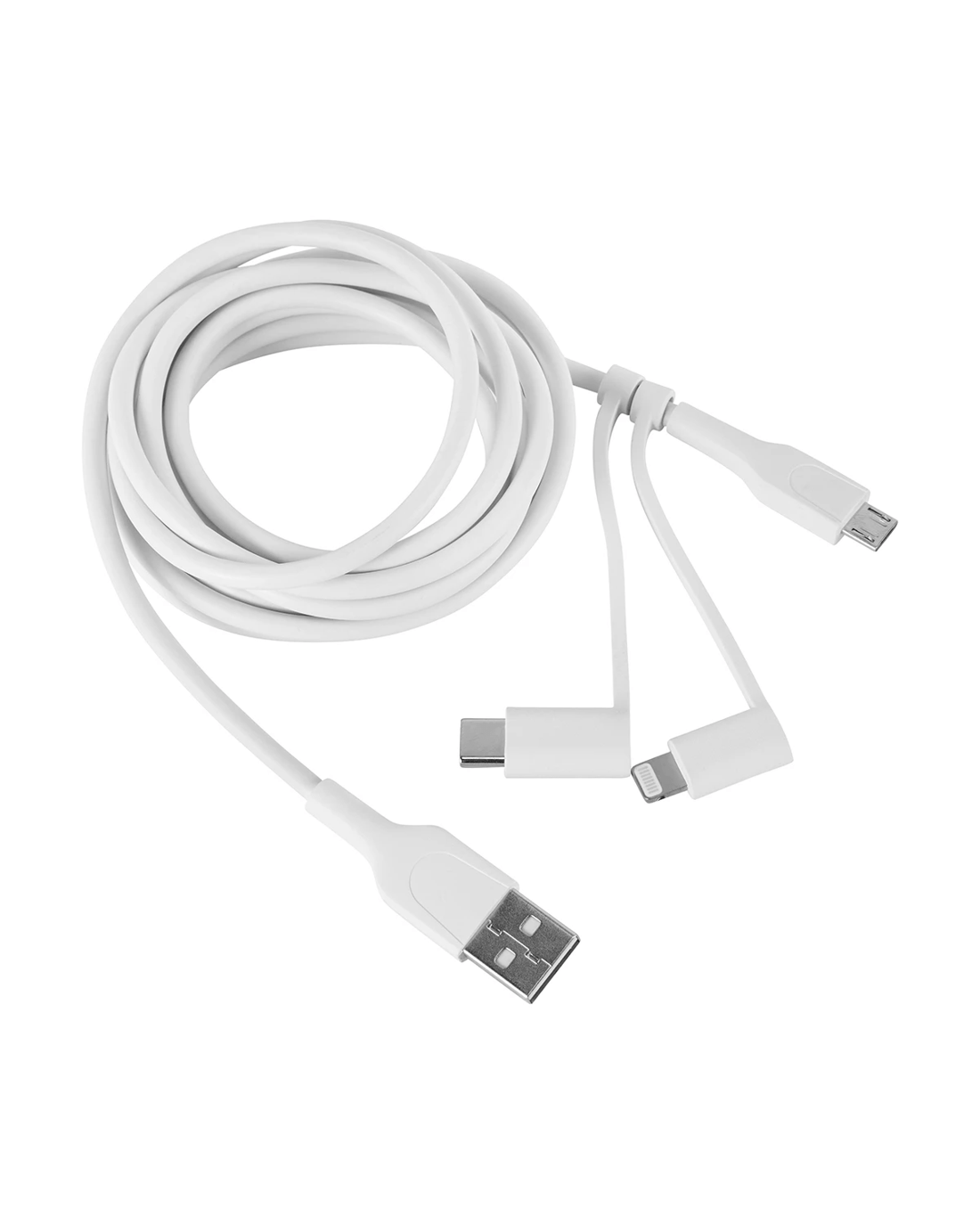 3 3-in-1 Travel Cable - White, 3 of 8
