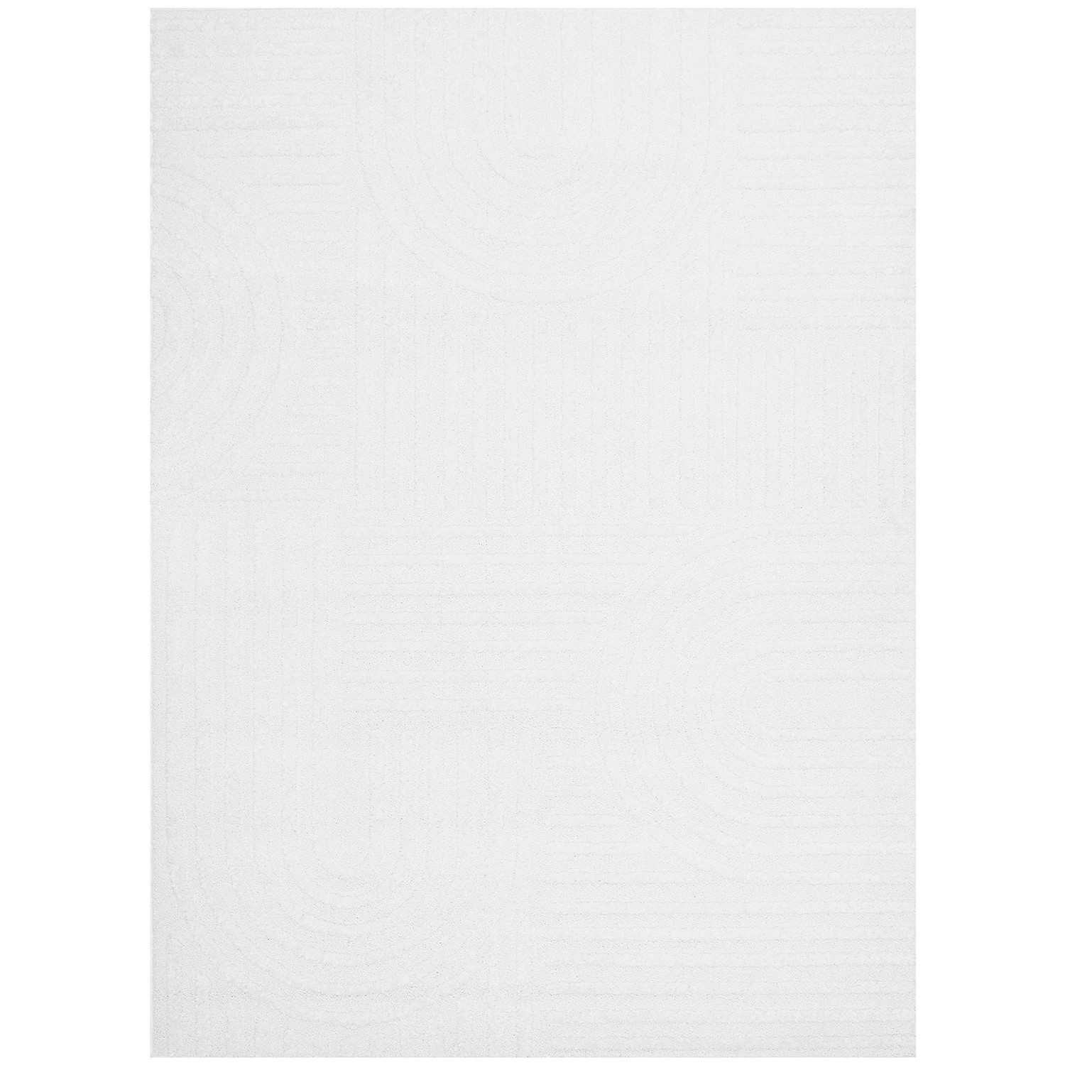 2 Common Ground Rugs Safflower Dior 400x300cm - Extra Extra Large Pet Friendly Floor Rug - White, 2 of 7