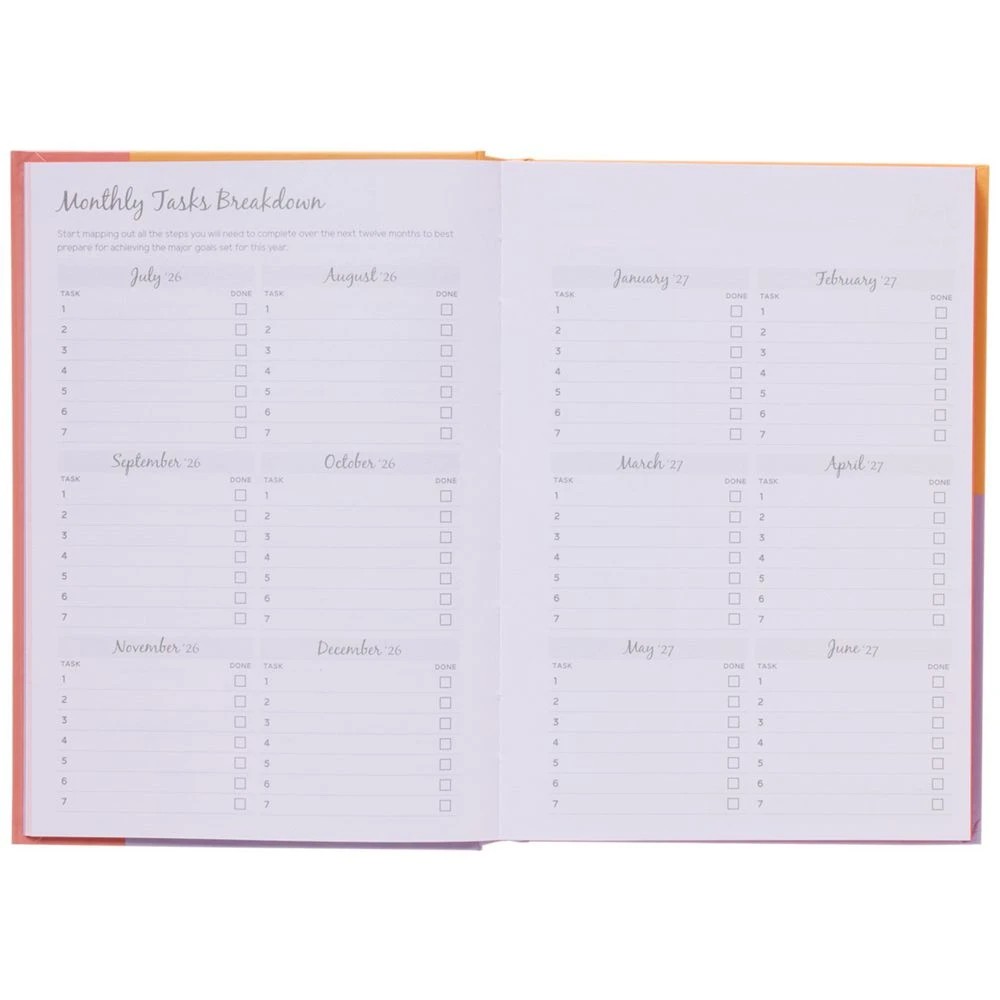 6 Otto A5 Day To Page Diary FY26/27 Coral, 6 of 7