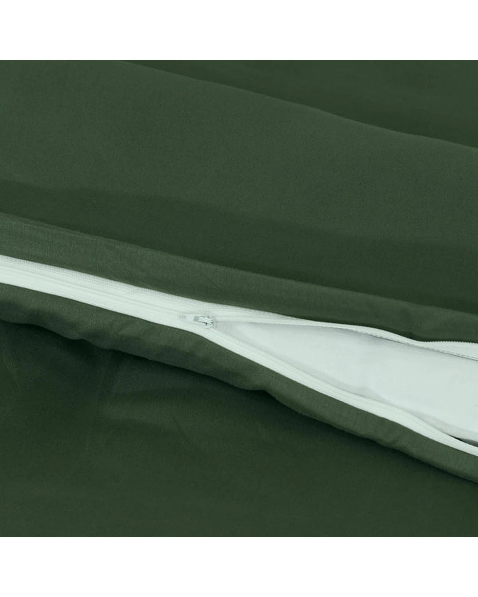 3 Amsons Quilt Cover Set With European Pillow Covers - Super King Bed - Green, 3 of 6