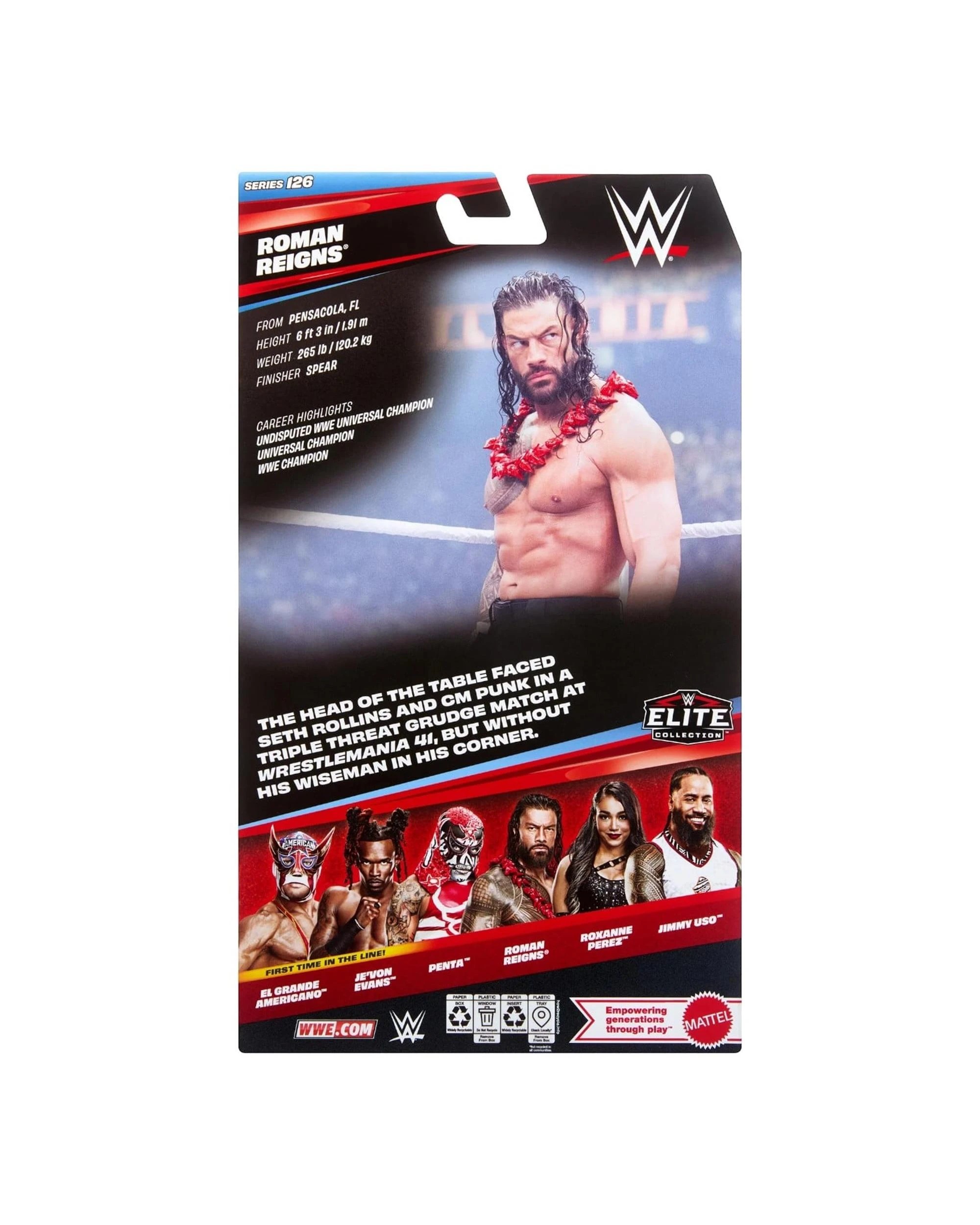 7 WWE Elite Collection Series 126 Roman Reigns Action Figure, 7 of 7
