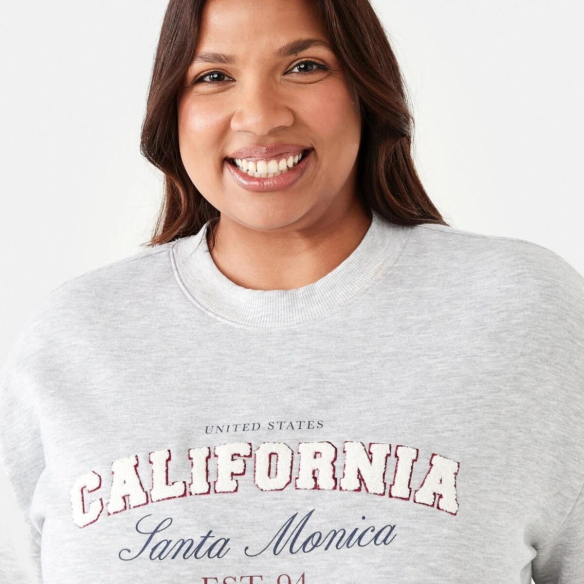 4 Curve Long Sleeve Crew Neck Sweatshirt California, 4 of 5