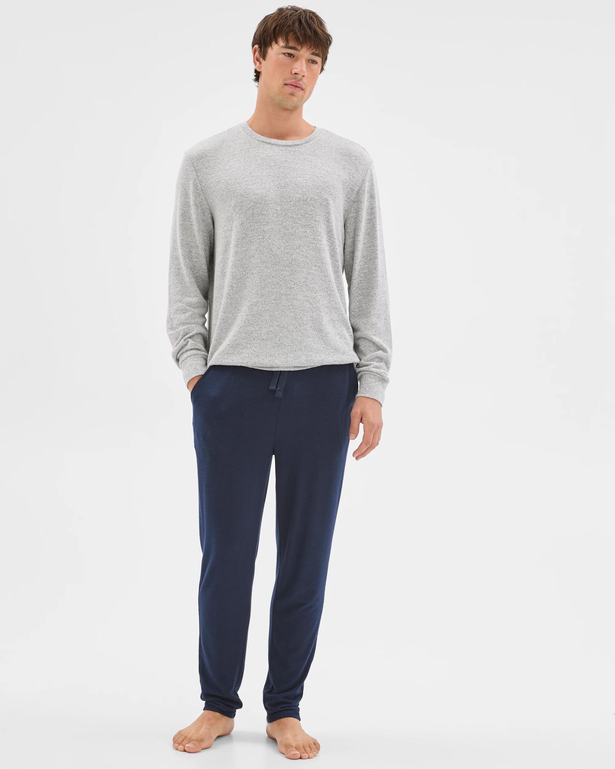 1 Maxx Cozy Long Sleeve Sleep Top GREY MARLE, 1 of 7