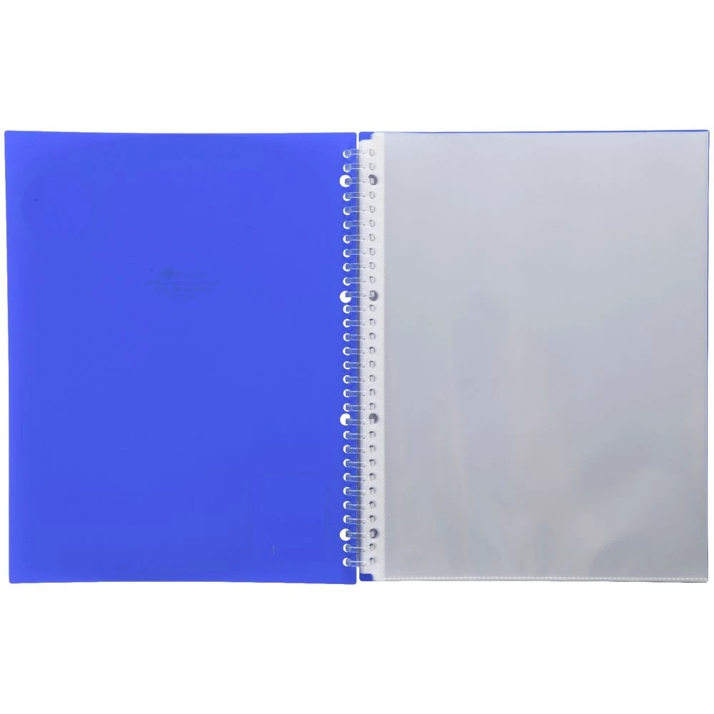 3 Aqua Drops Refillable Display Book A4 20 Pockets Vivid Blue, 3 of 4