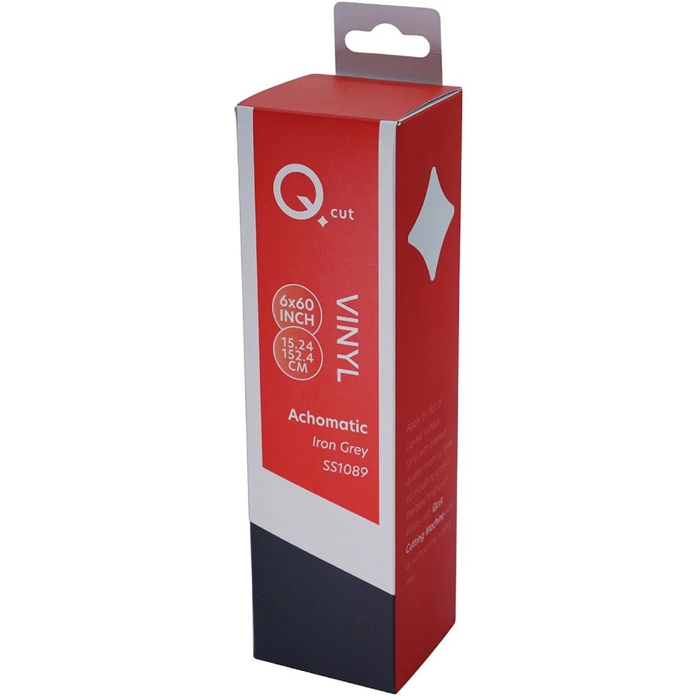 1 Qcut Classic Vinyl 6x6 Iron Grey Achromatic, 1 of 3