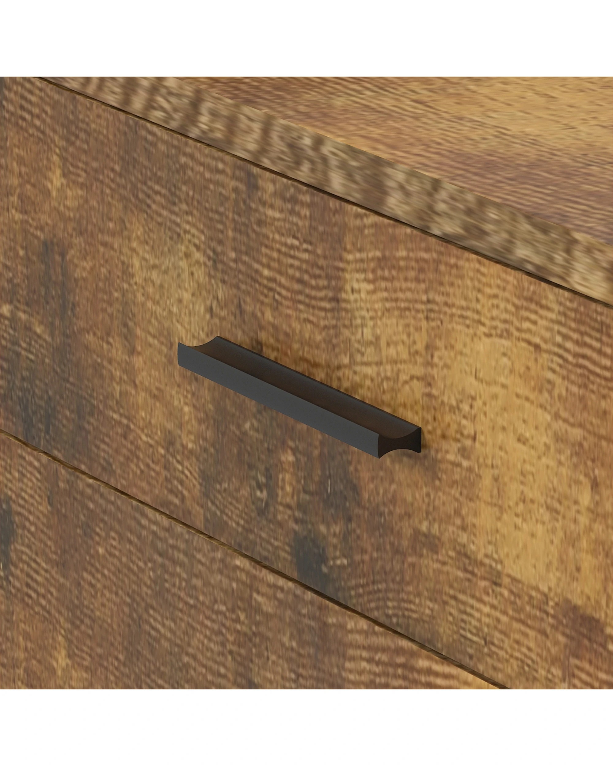 7 Advwin LED 2x Bedside Table with Charging Station 2 Drawers Nightstand - Brown, 7 of 8