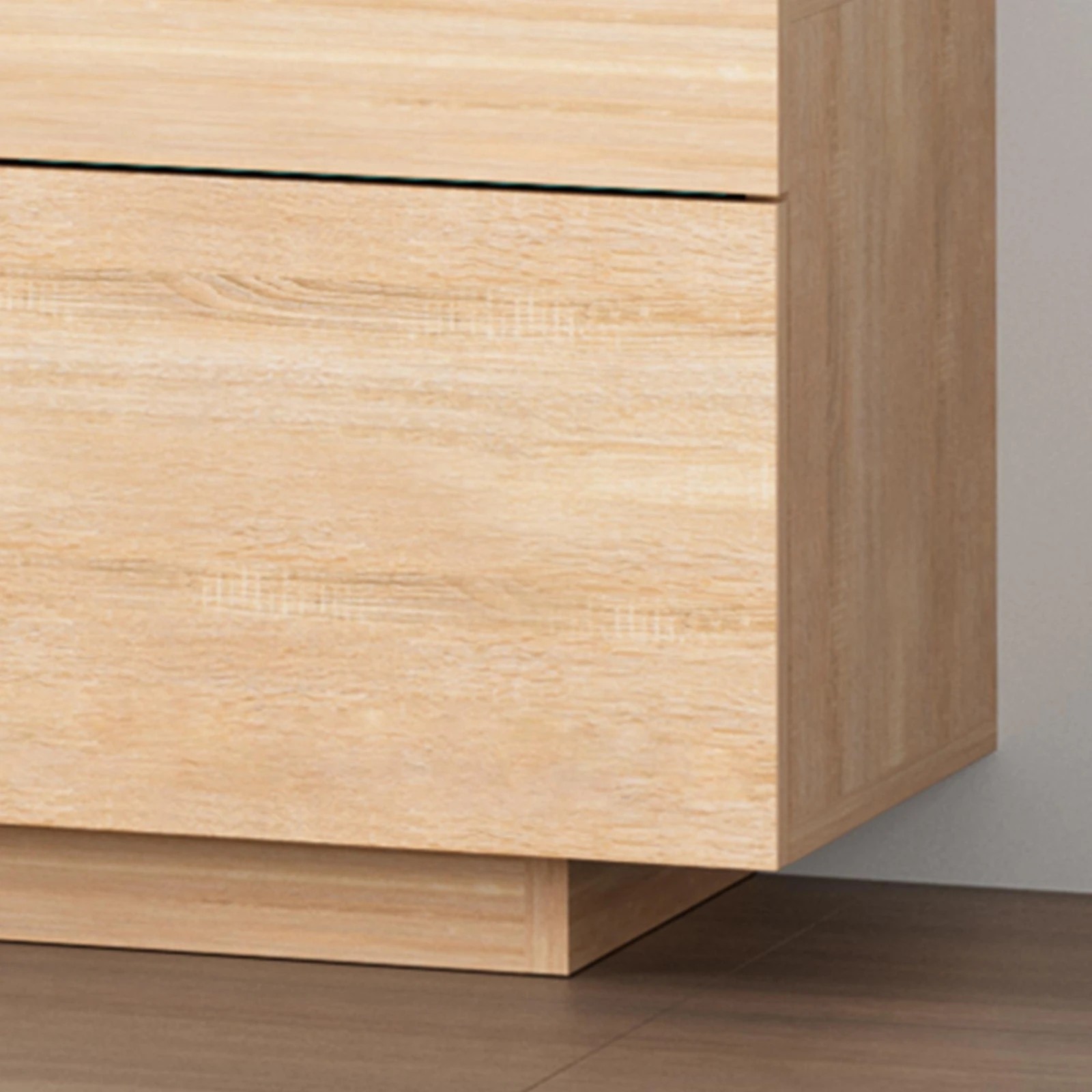 5 Alfordson Entertainment Unit 180cm TV Cabinet Stand Storage LED Light - Oak, 5 of 10