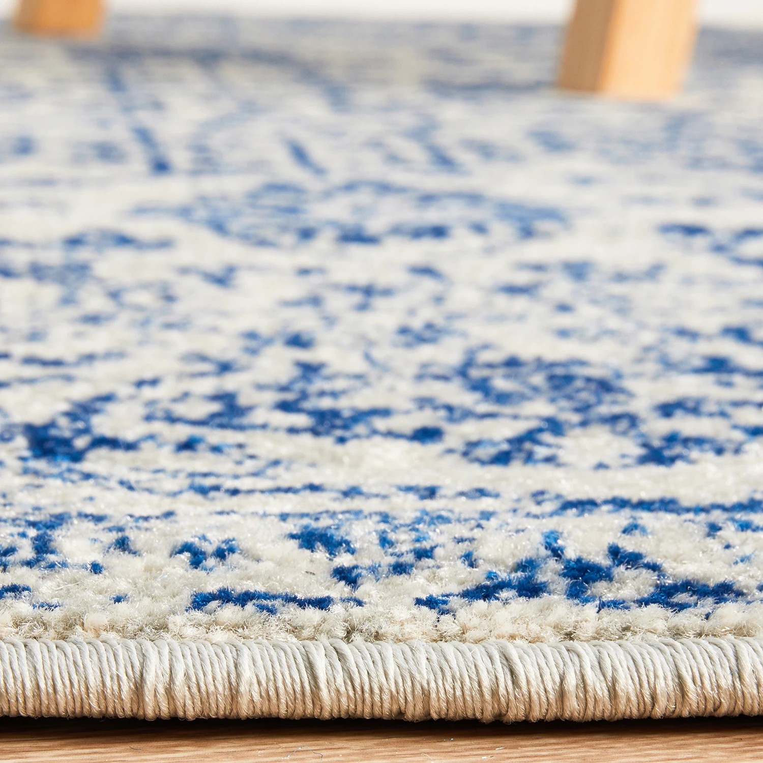 7 Common Ground Rugs Encore 256 200x200cm Round - Medium Pet Friendly Rug - Blue, 7 of 7