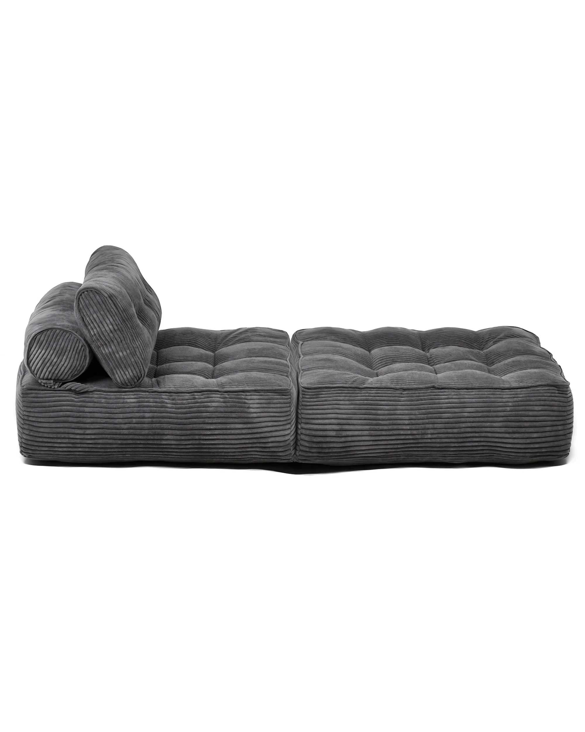 7 Advwin 3-in-1 Floor Folding Sofa Bed Convertible Sleeper Chair w/ Pillow Single Corduroy Lazy Sofa Couch Mattress Dark, 7 of 8
